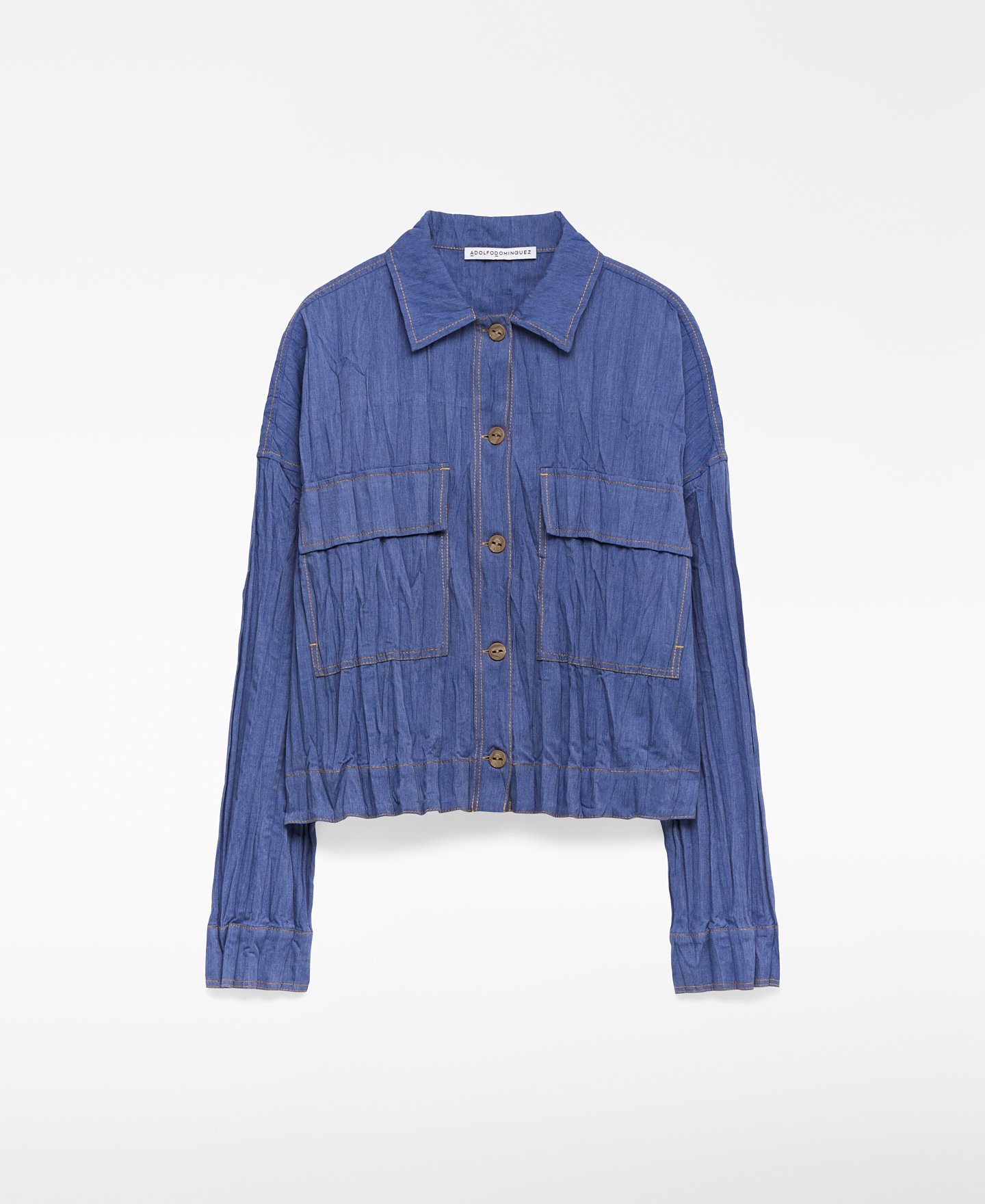 Crinkle shirt woman image number 4
