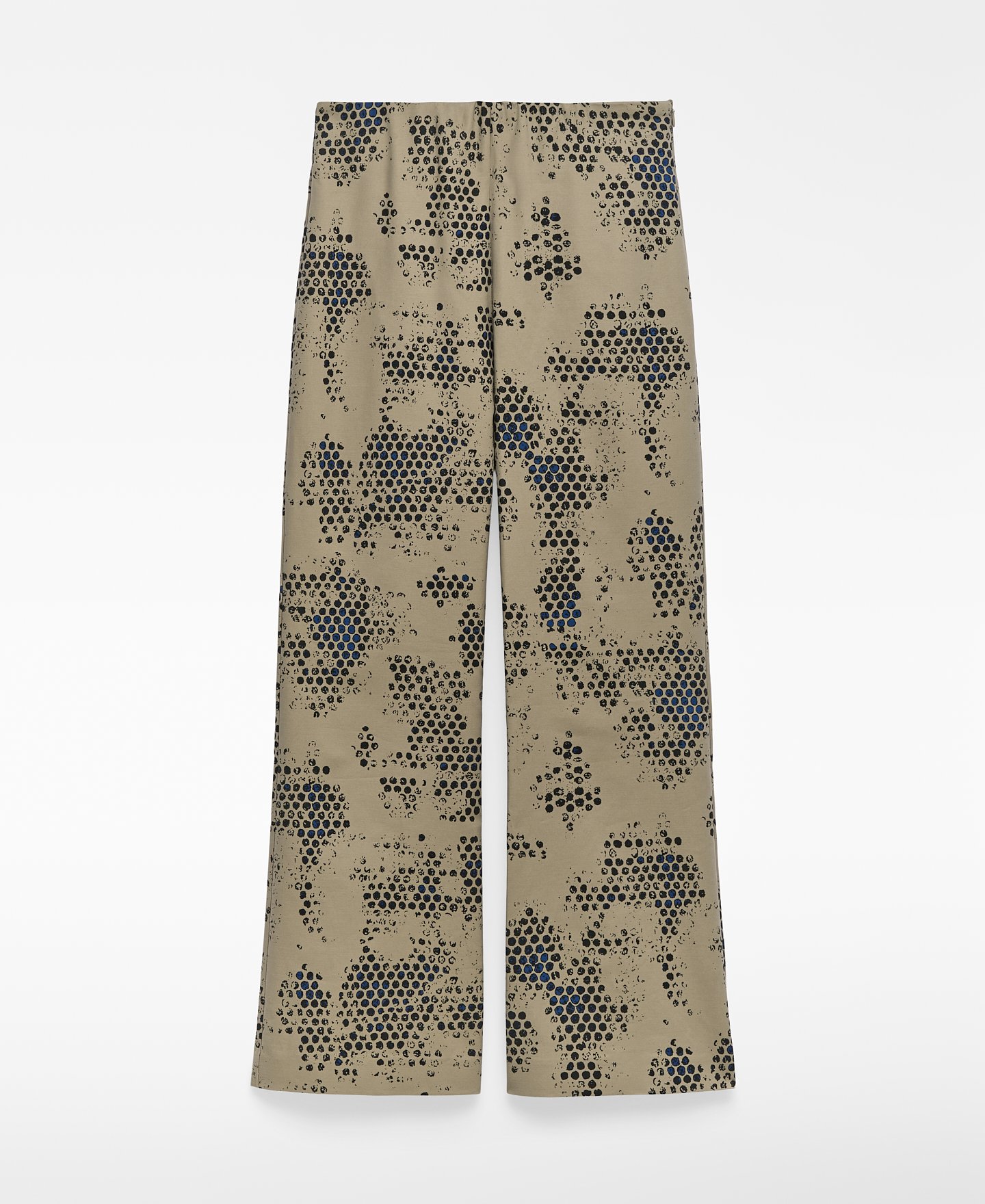 Printed flare trousers woman image number 5