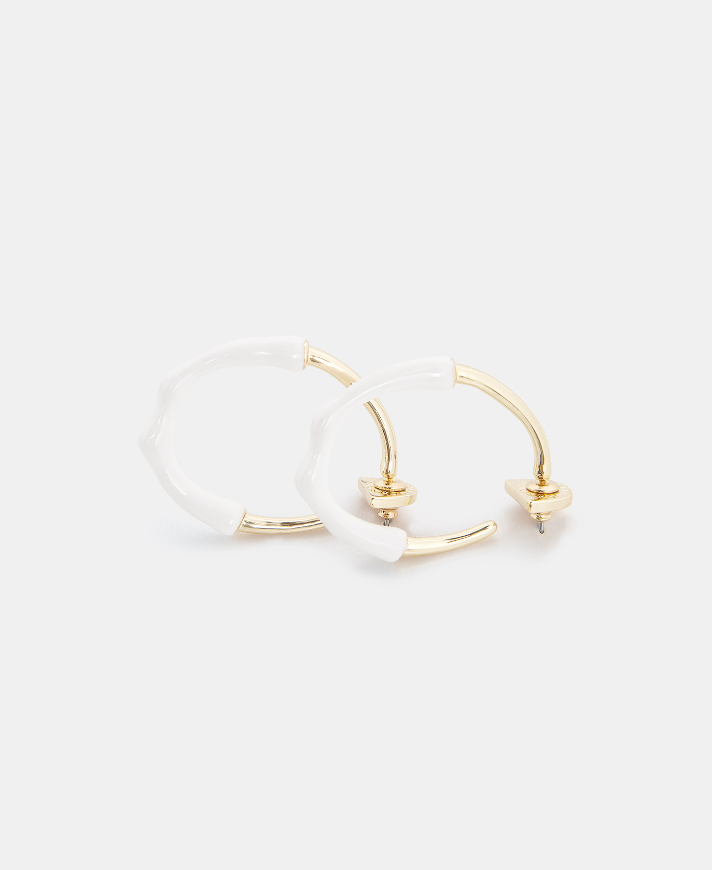 Resin and zinc circular earrings image number 2