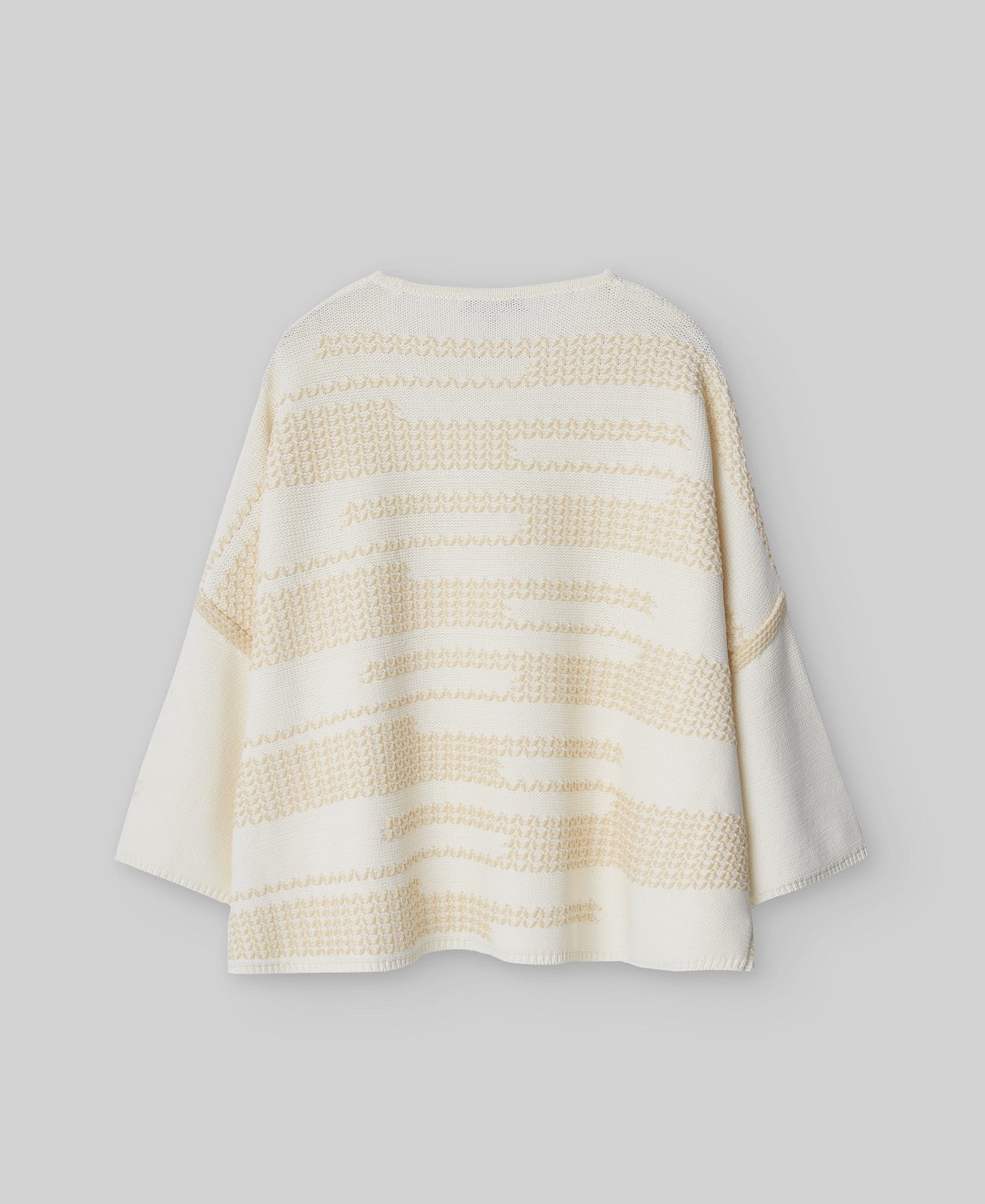 Jersey jacquard crudo mujer image number 5