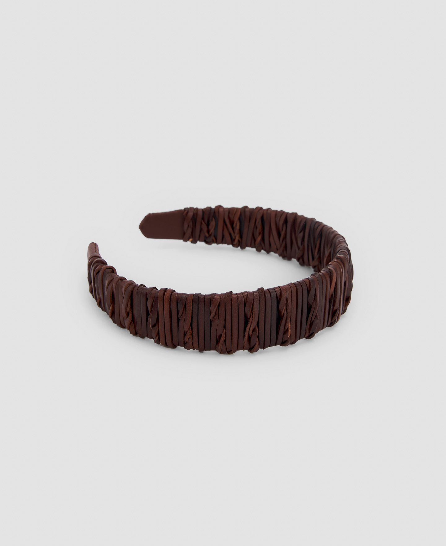 Braided leather headband image number 0