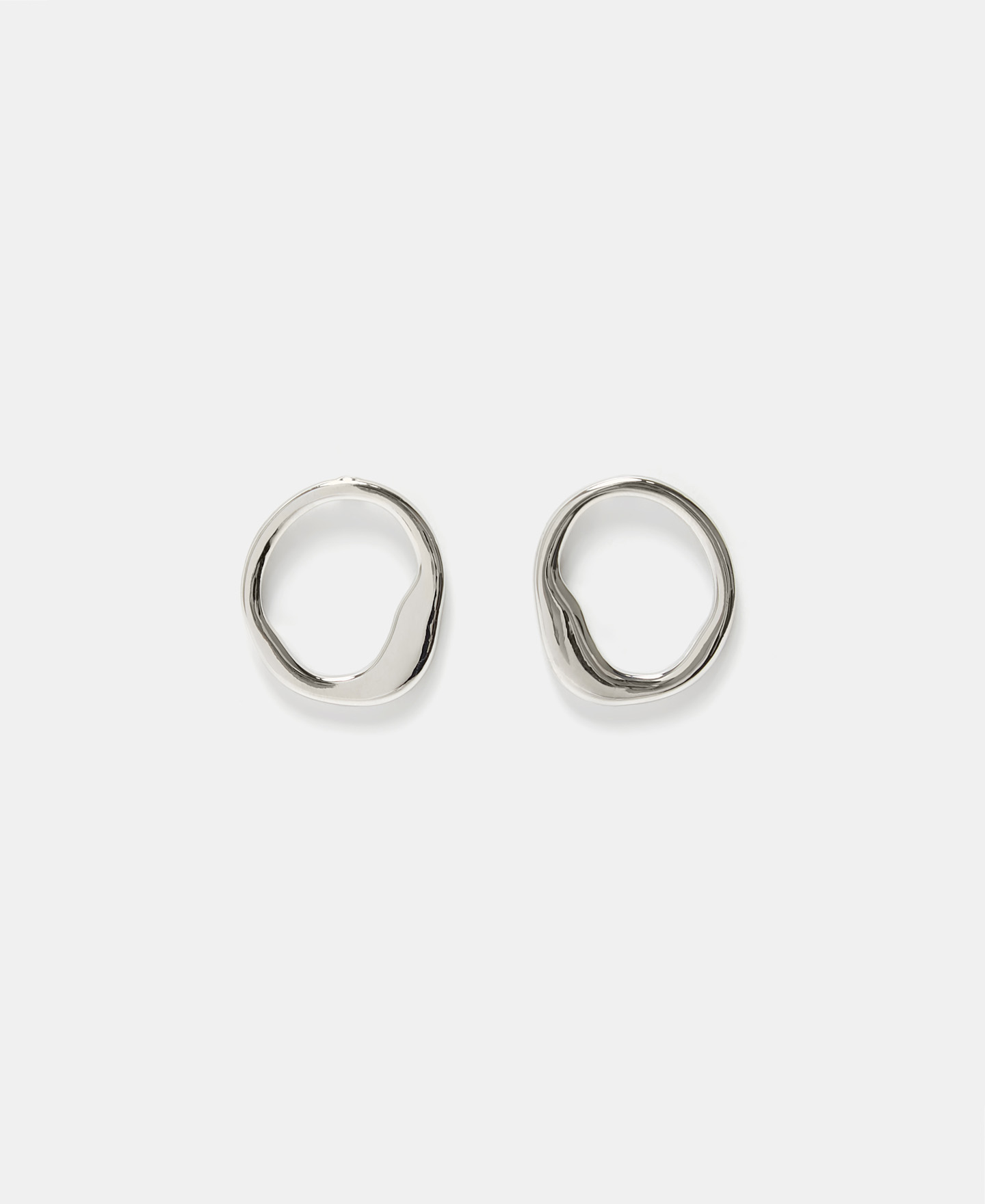 Organic zinc-plated earrings image number 0