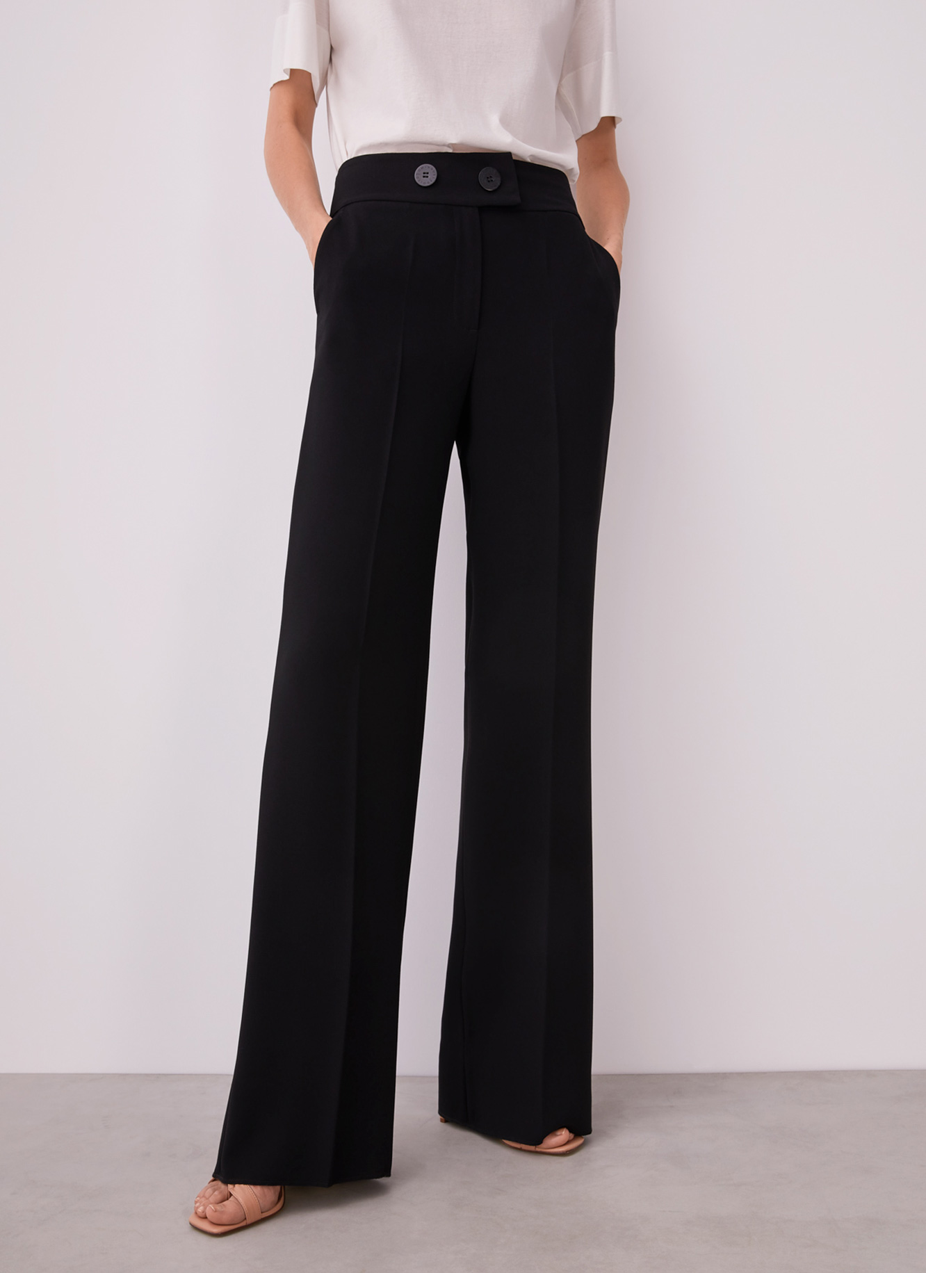 High-rise straight trousers image number 0