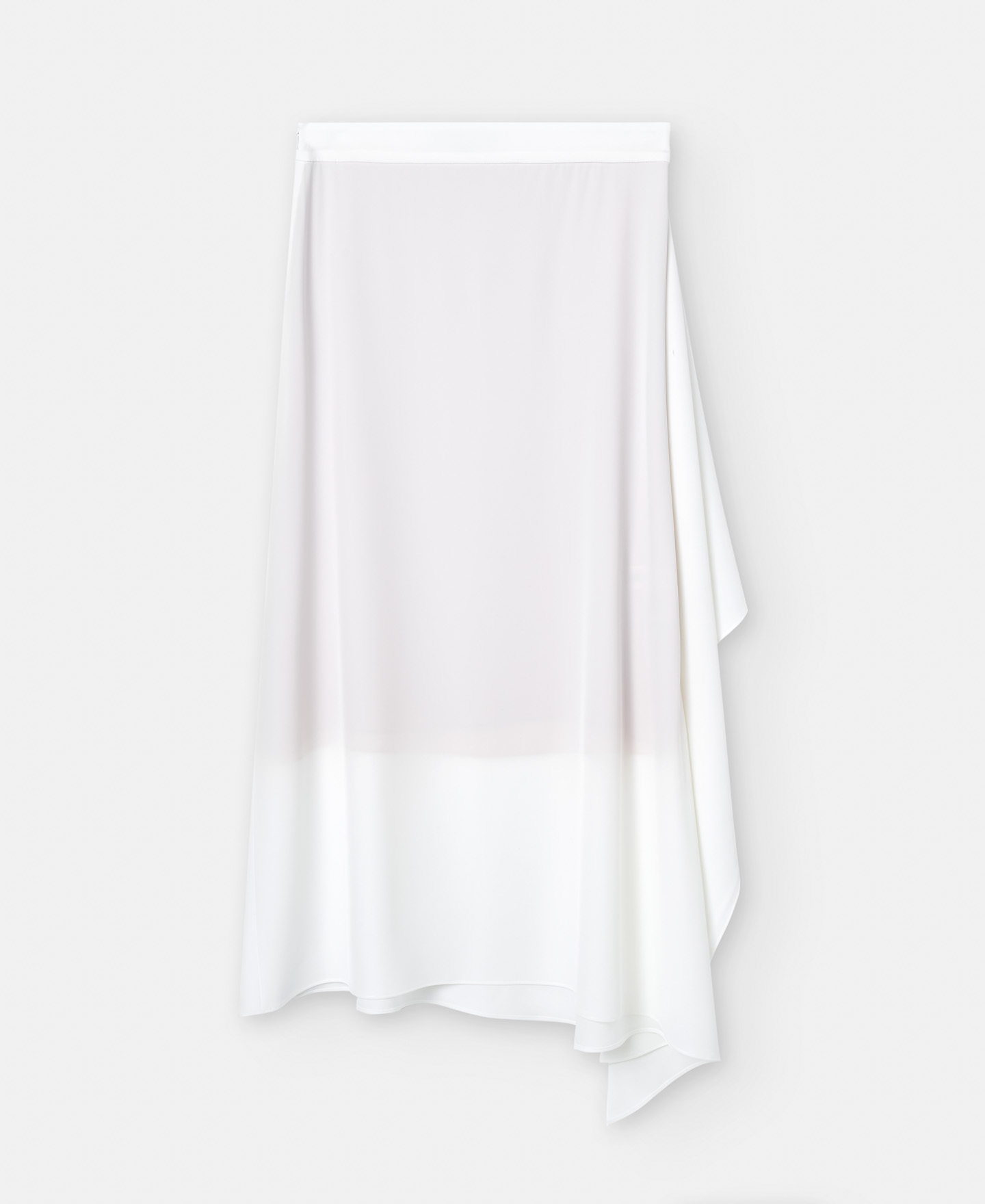 Straight skirt with draped motif image number 4