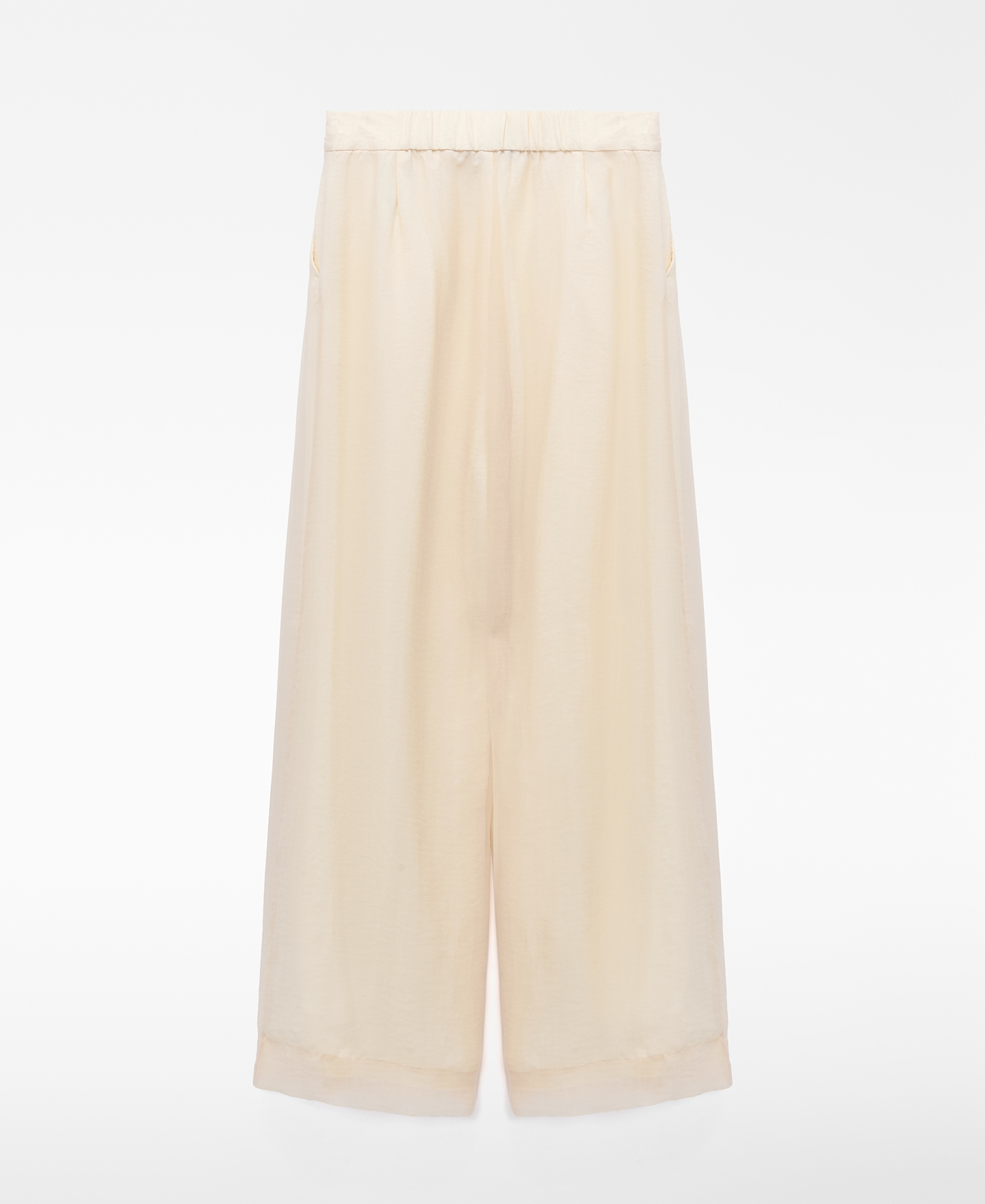 Double-fabric pleated trousers image number 5