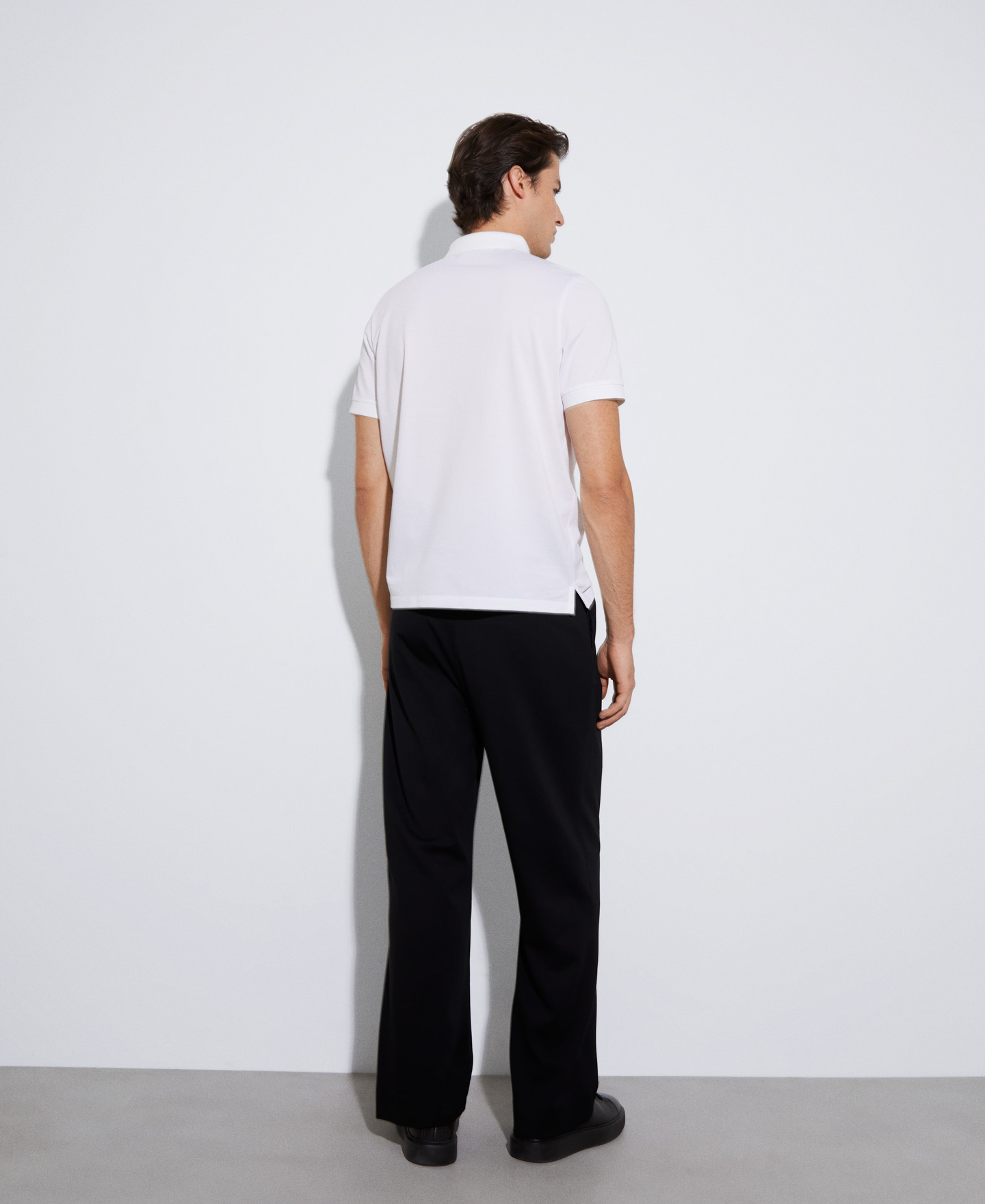 Structured cotton polo shirt image number 2