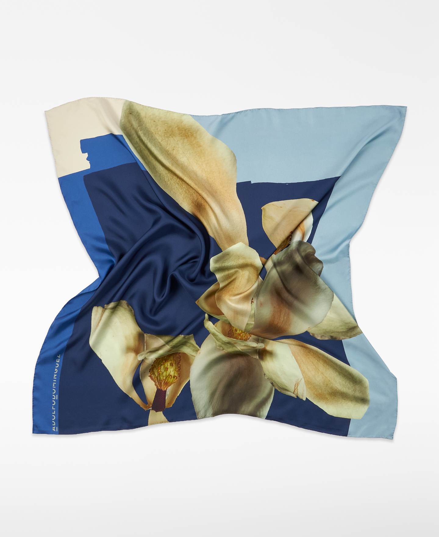 Silk printed square scarf image number 1