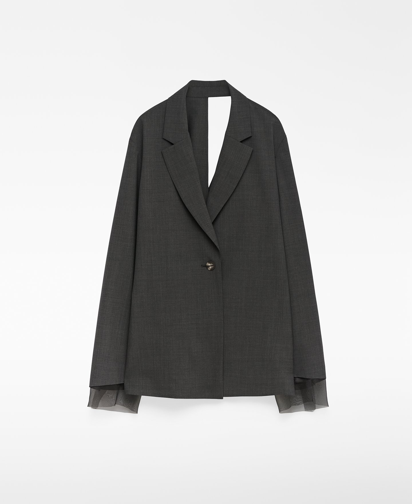 Blazer with crossed back woman image number 4
