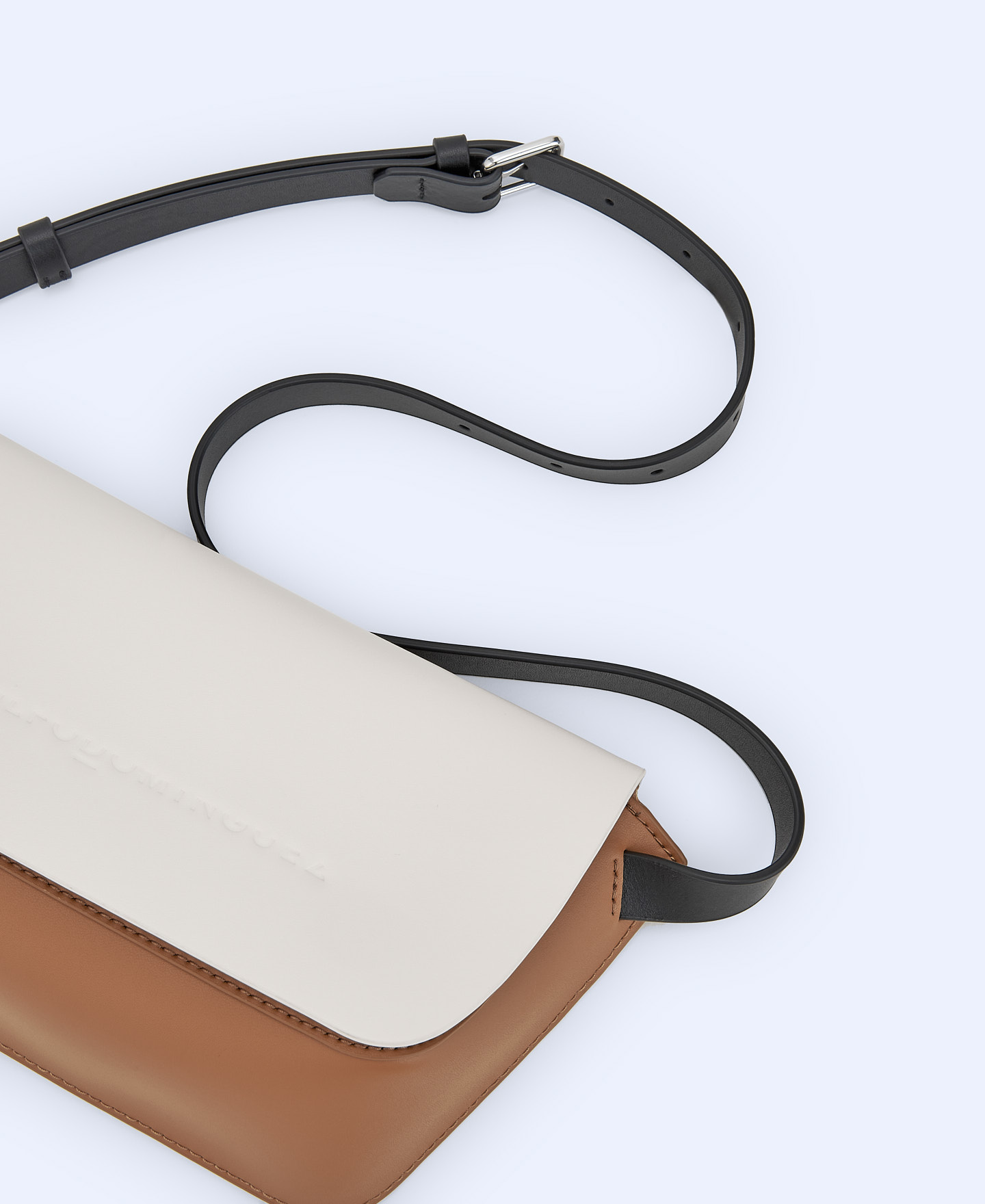 Three-colour vachetta leather belt bag image number 2