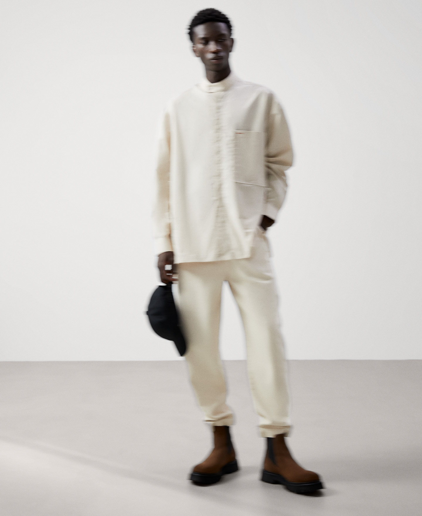 Oversize cotton shirt image number 1