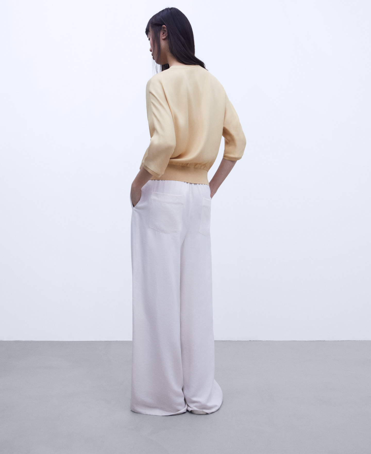 Drawstring fluid shirt image number 2