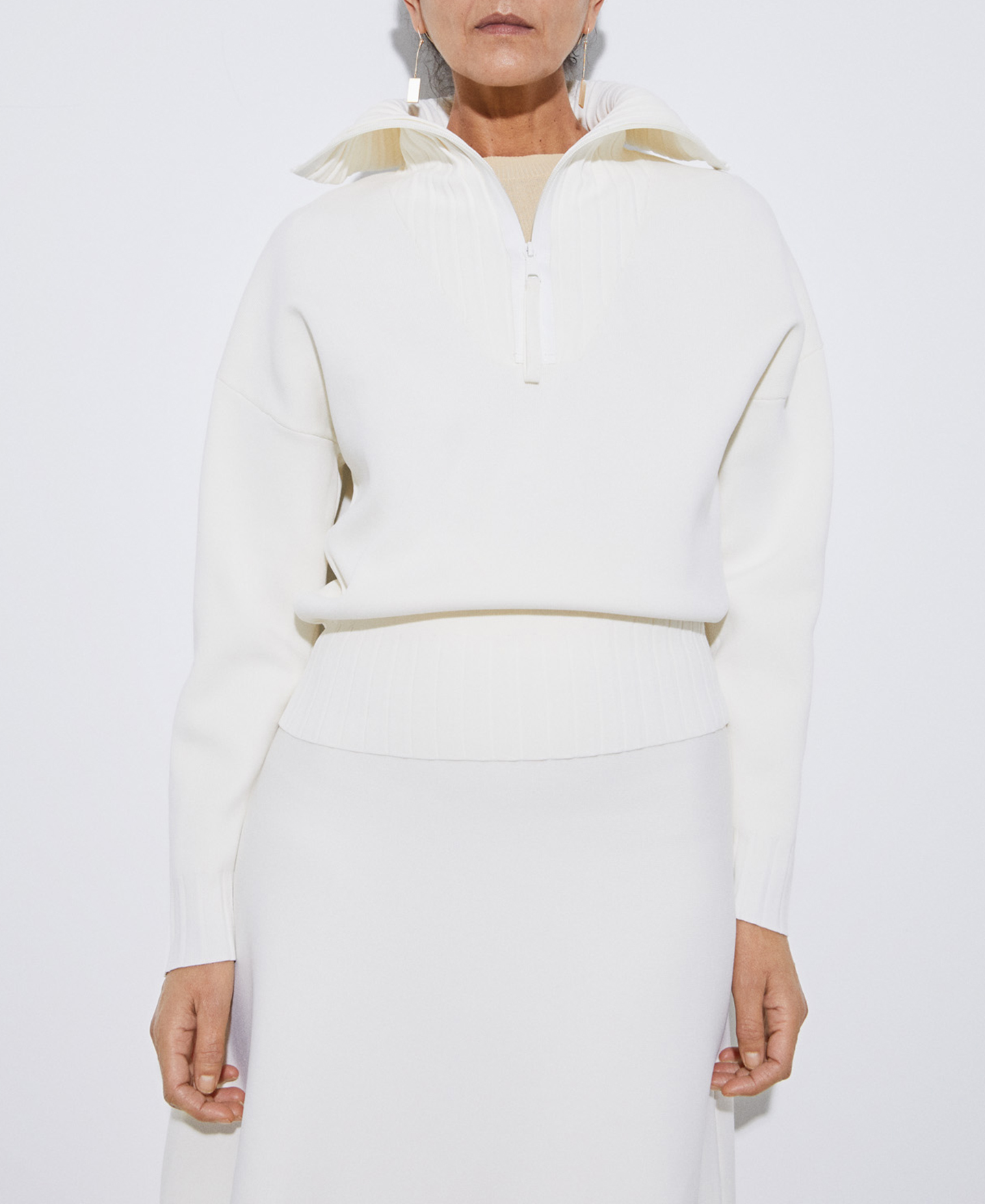 Viscose and recycled nylon sweater image number 0