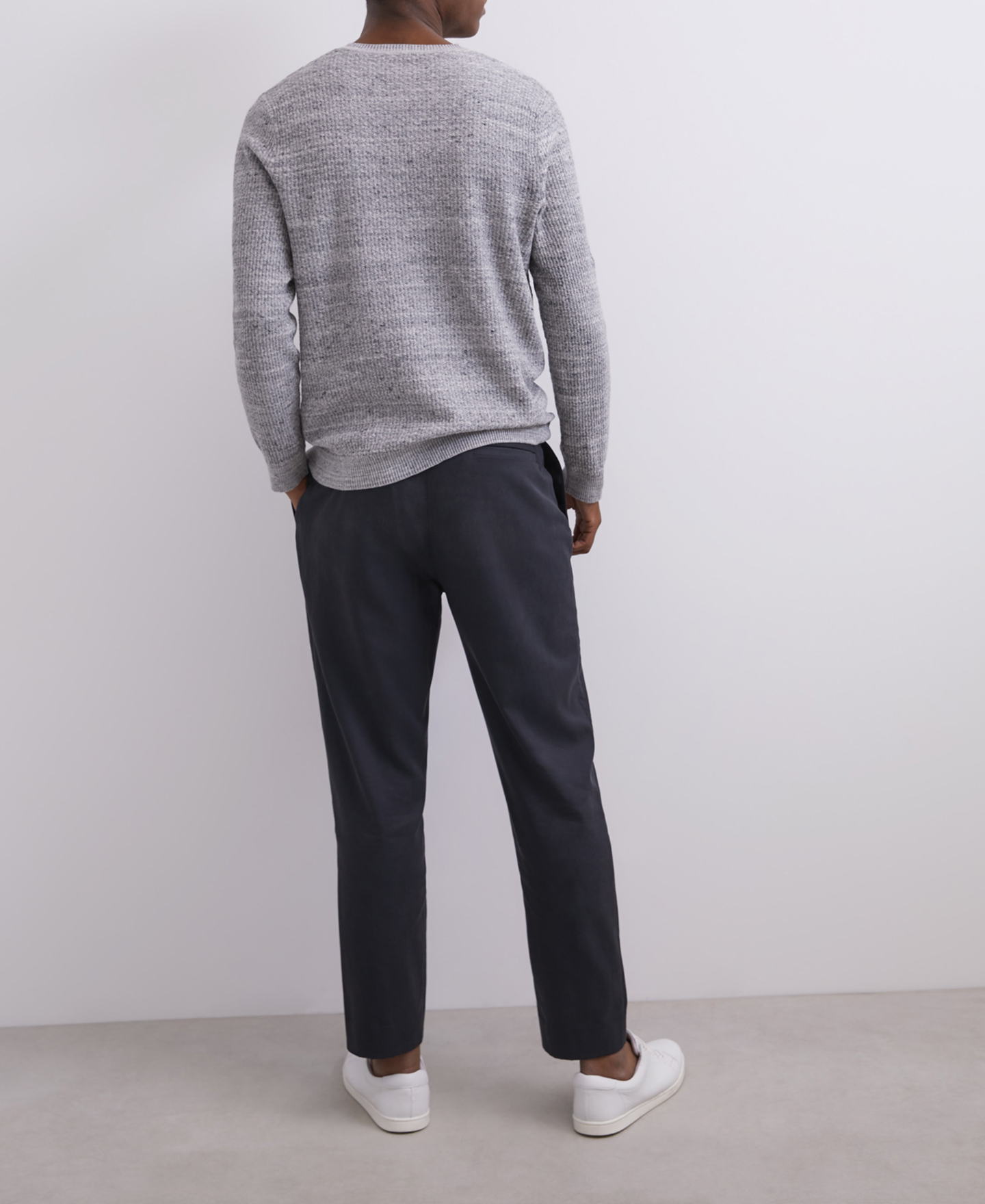 Cotton crew neck sweater image number 1