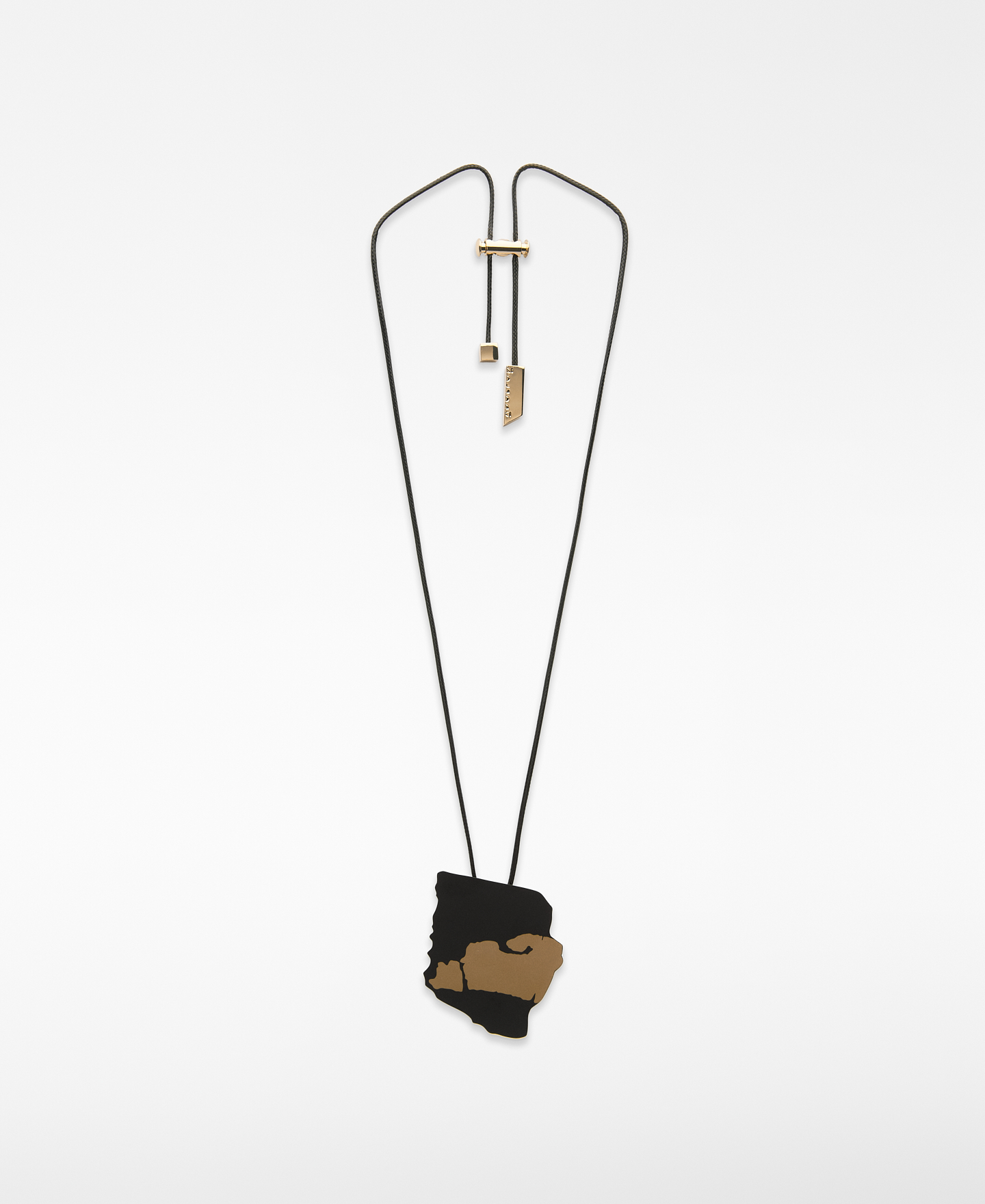 Two-tone sheet necklace woman image number 0
