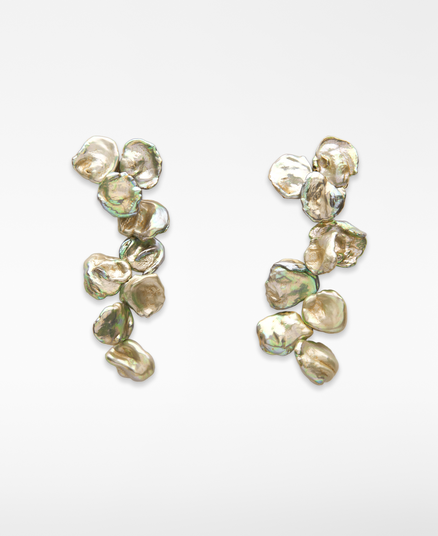 Pendientes perlas irregulares mujer image number 0