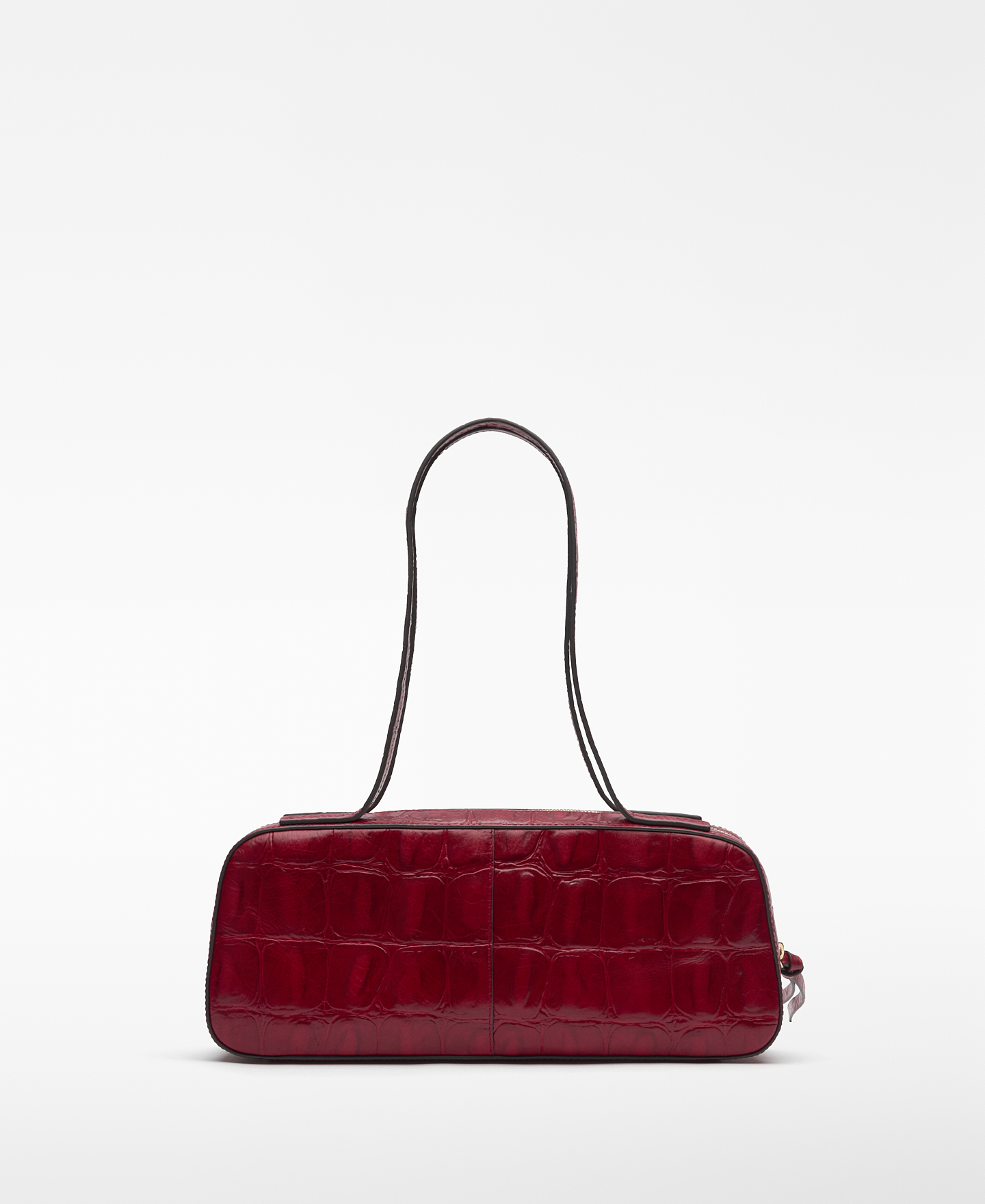 Mica croc-embossed bowling bag woman image number 1