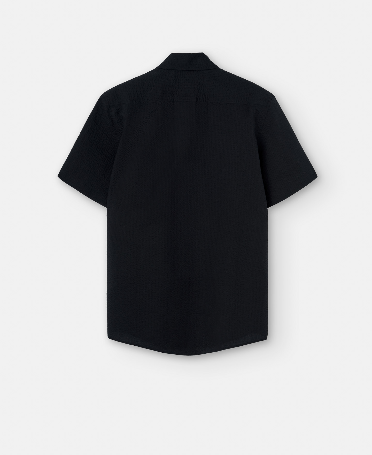 Cotton seersucker short sleeve shirt image number 5