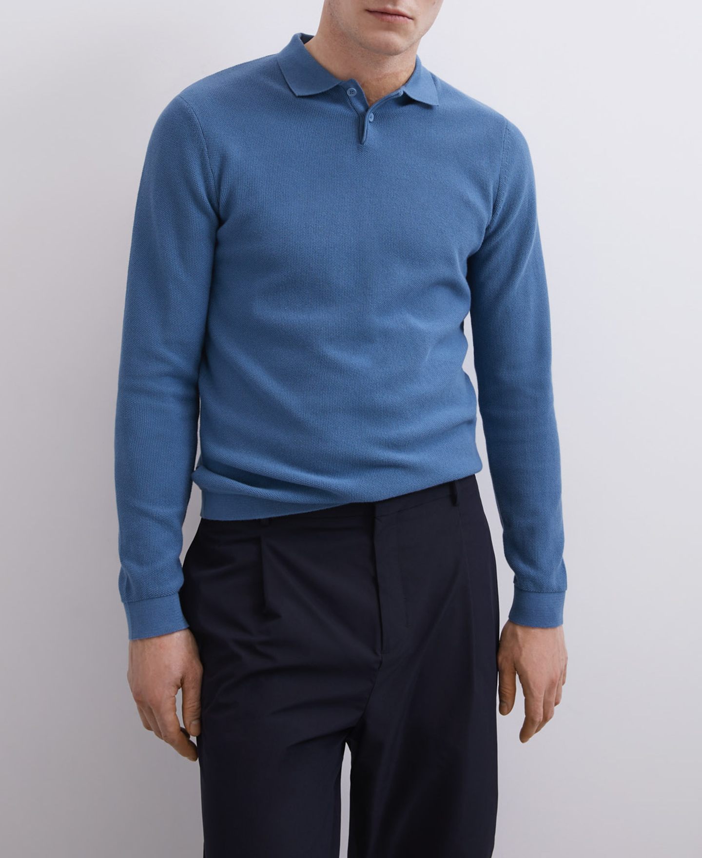 Green cotton polo shirt image number 0