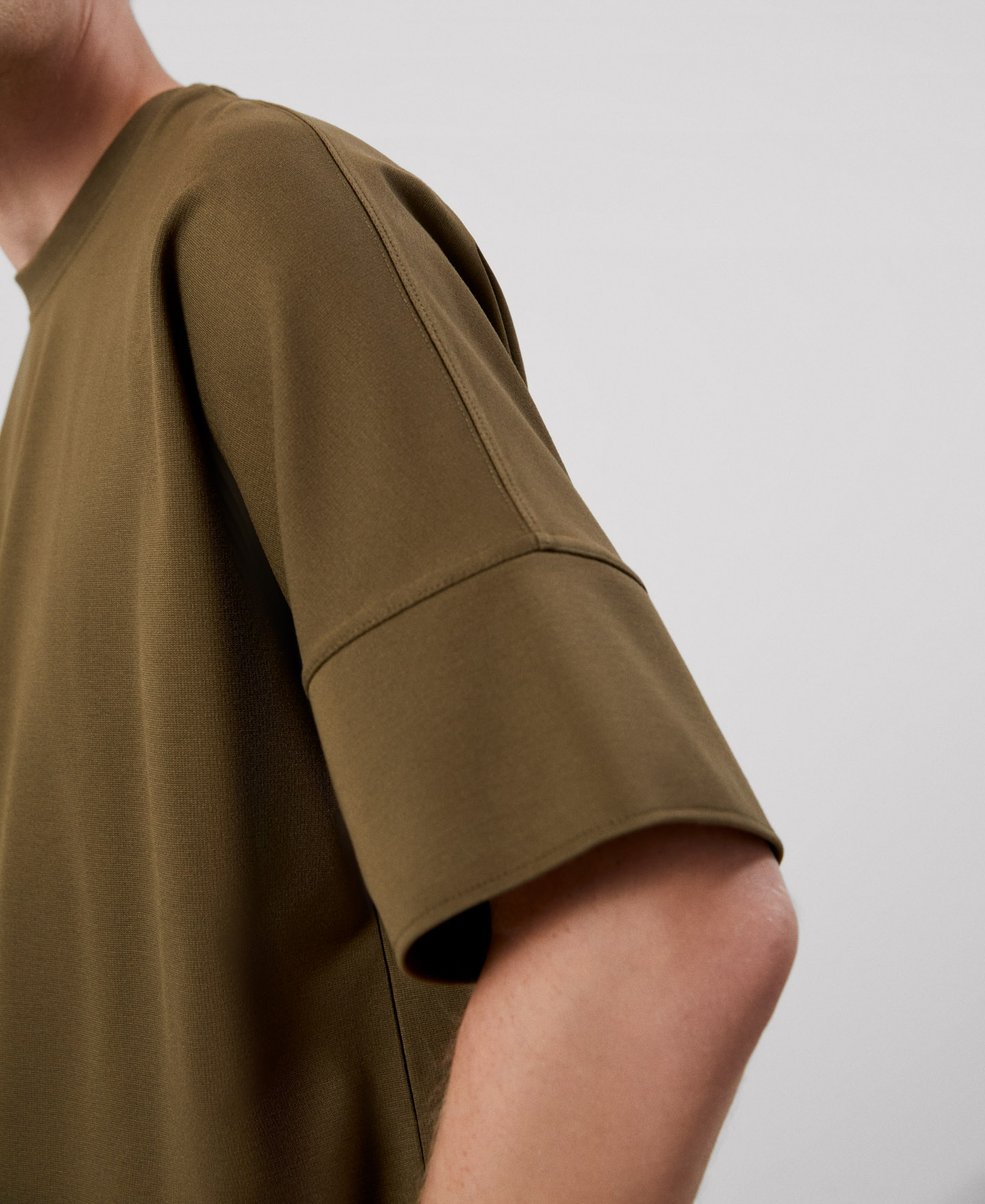 Camiseta oversize en viscosa image number 3