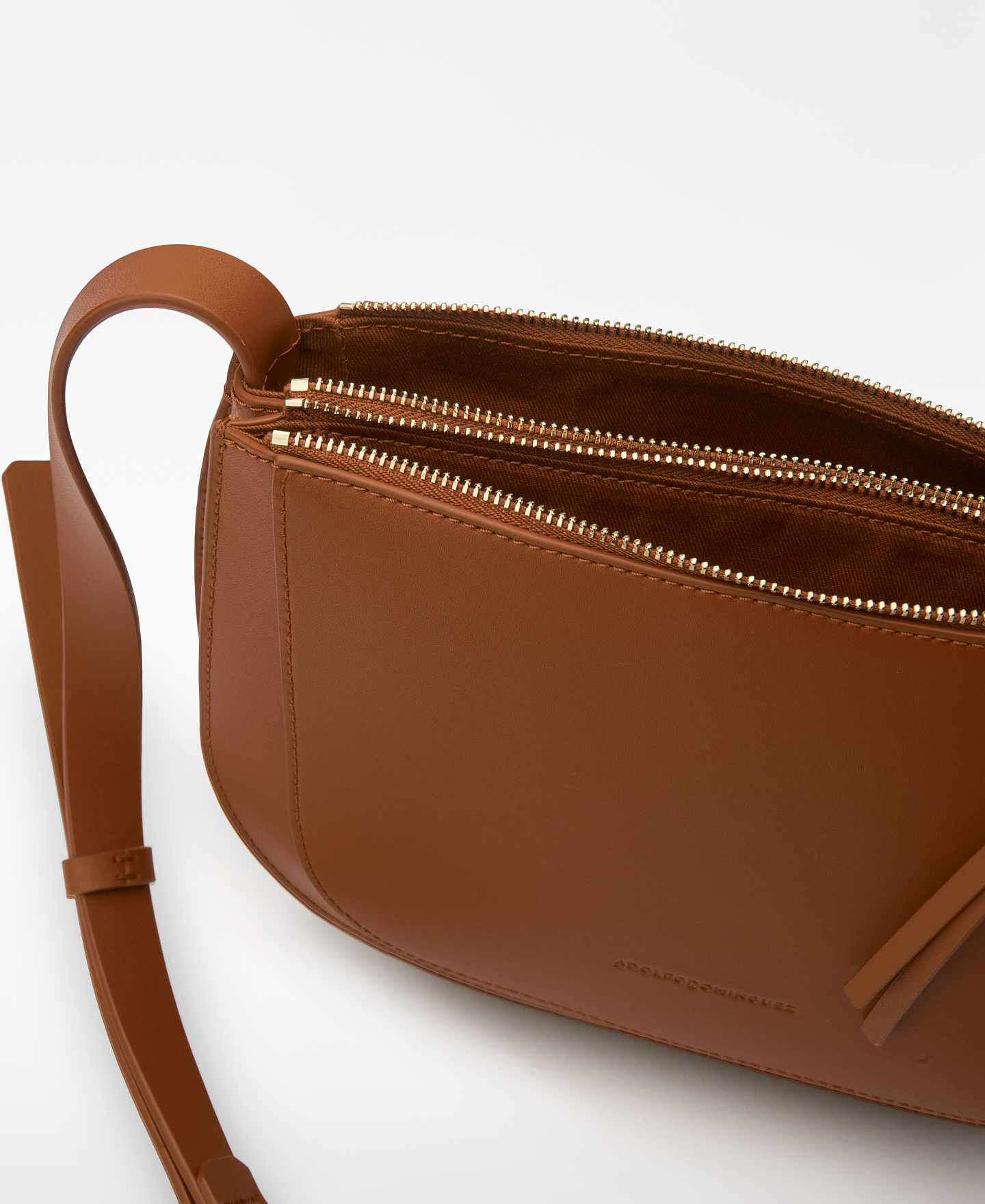 Dornaブラックレザークロスボディバッグ image number 3