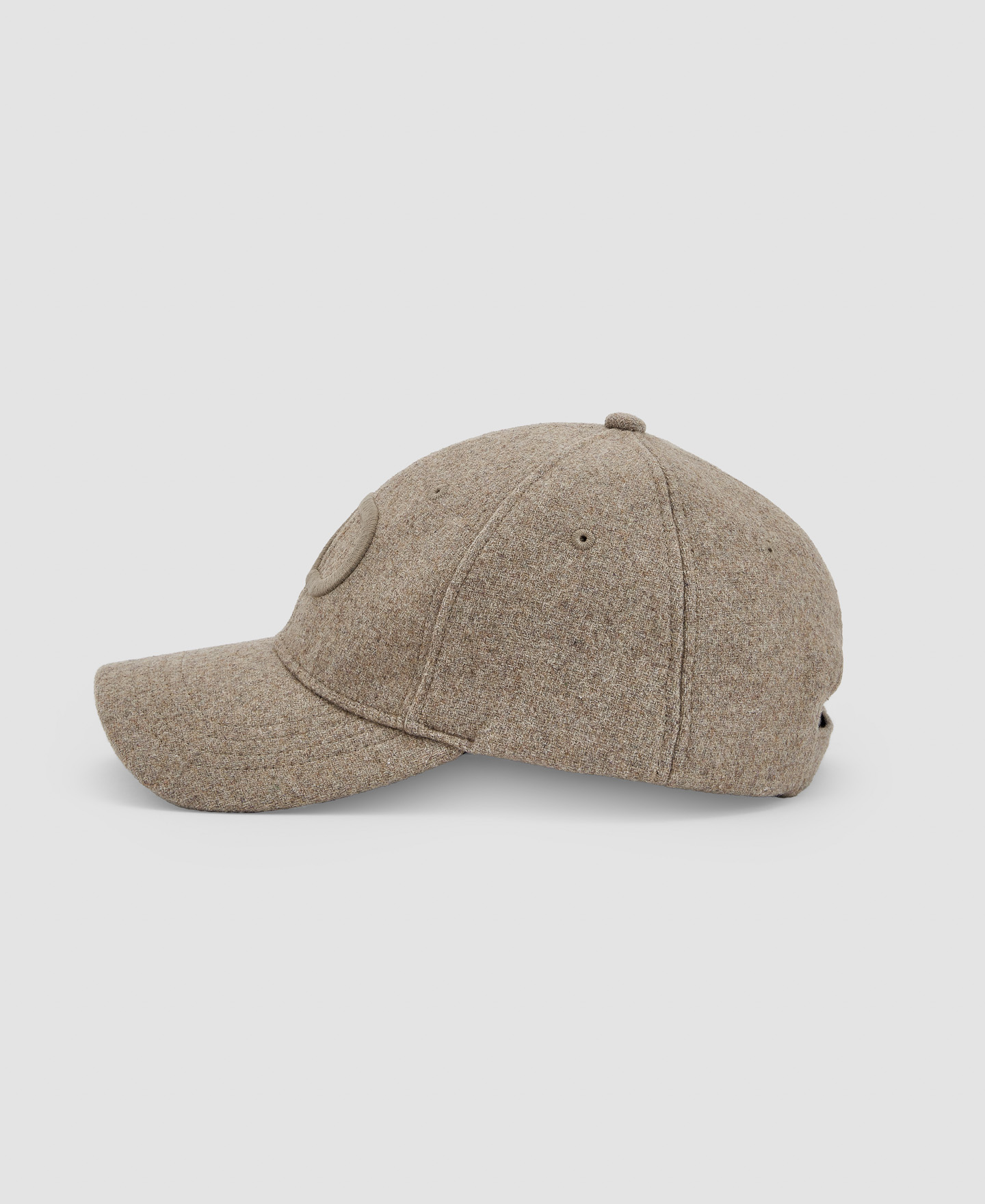 Wool fabric baseball cap image number 1