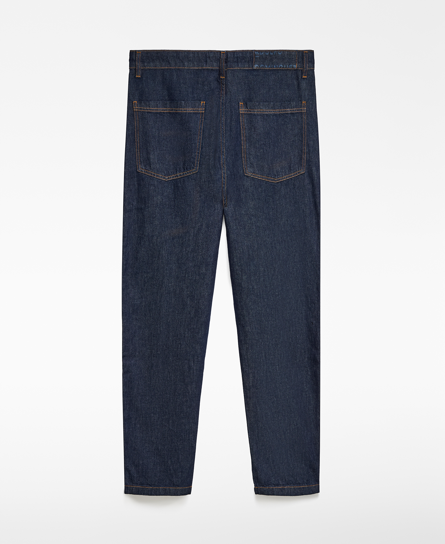 Barrel fit cotton denim trousers man image number 5