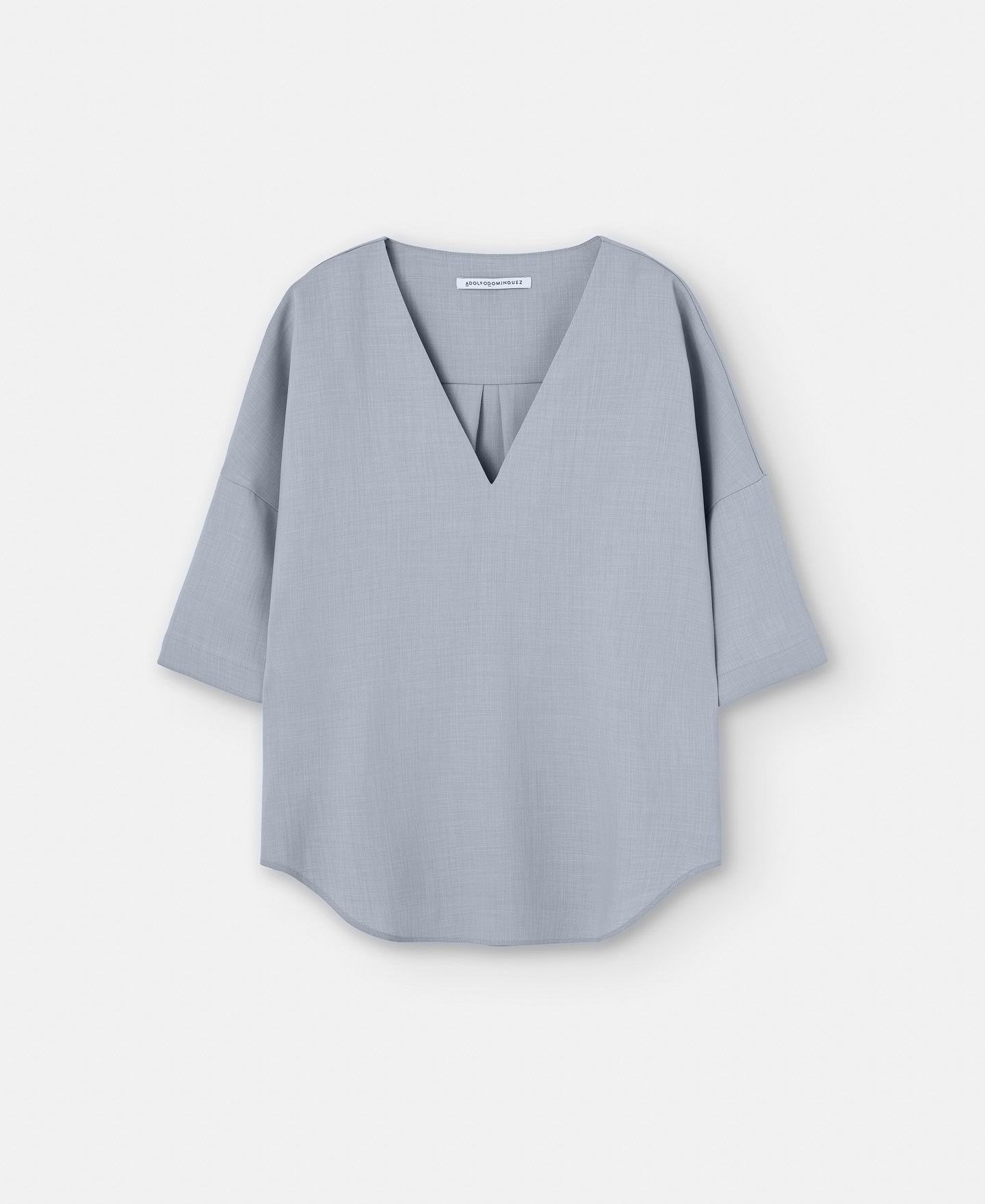 Recycled polyester V-neckline blouse image number 4
