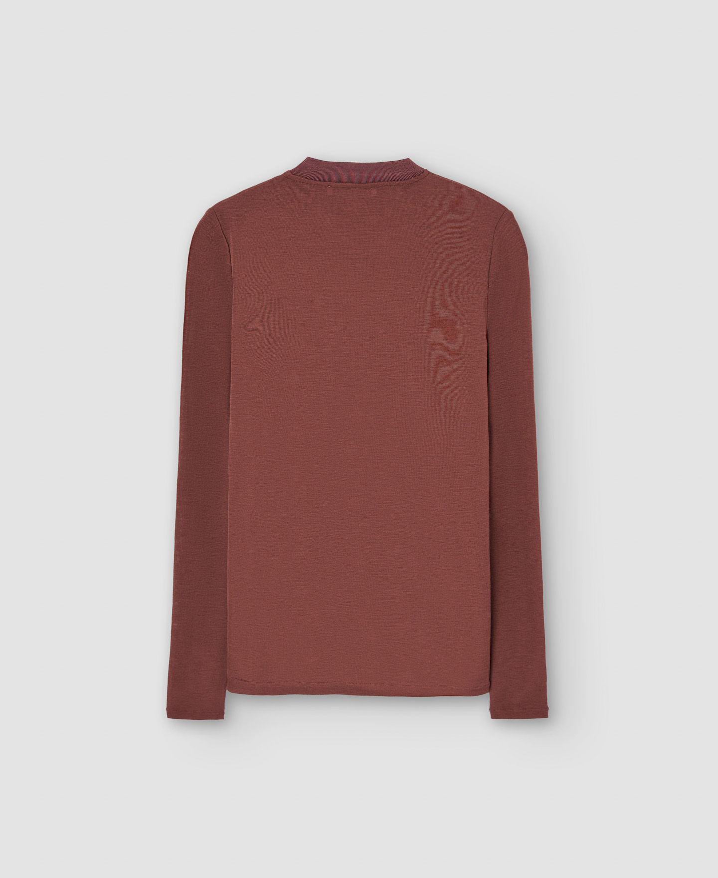 Long sleeve merino wool sweater image number 5