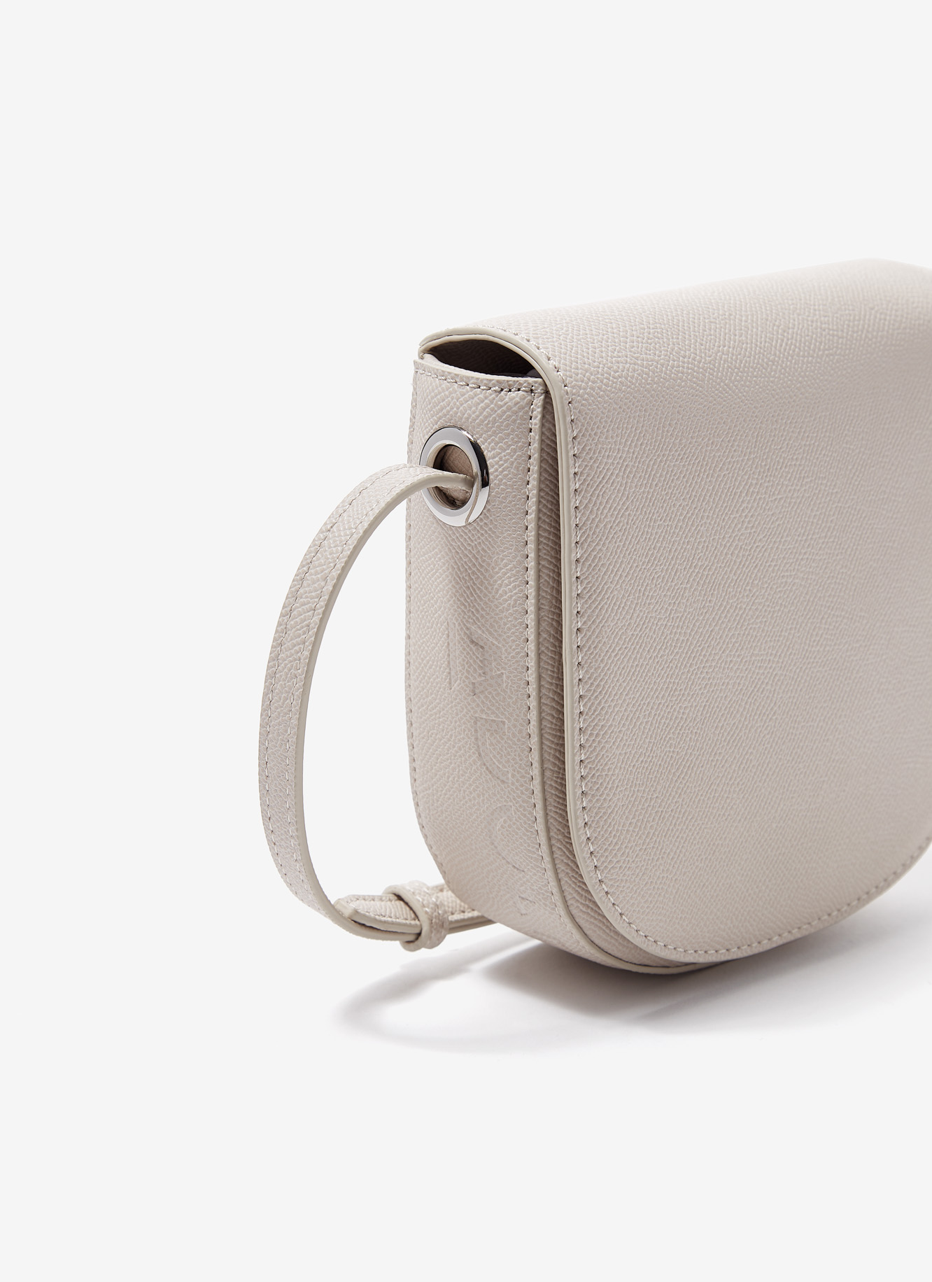 Faux saffiano mini flap bag image number 1