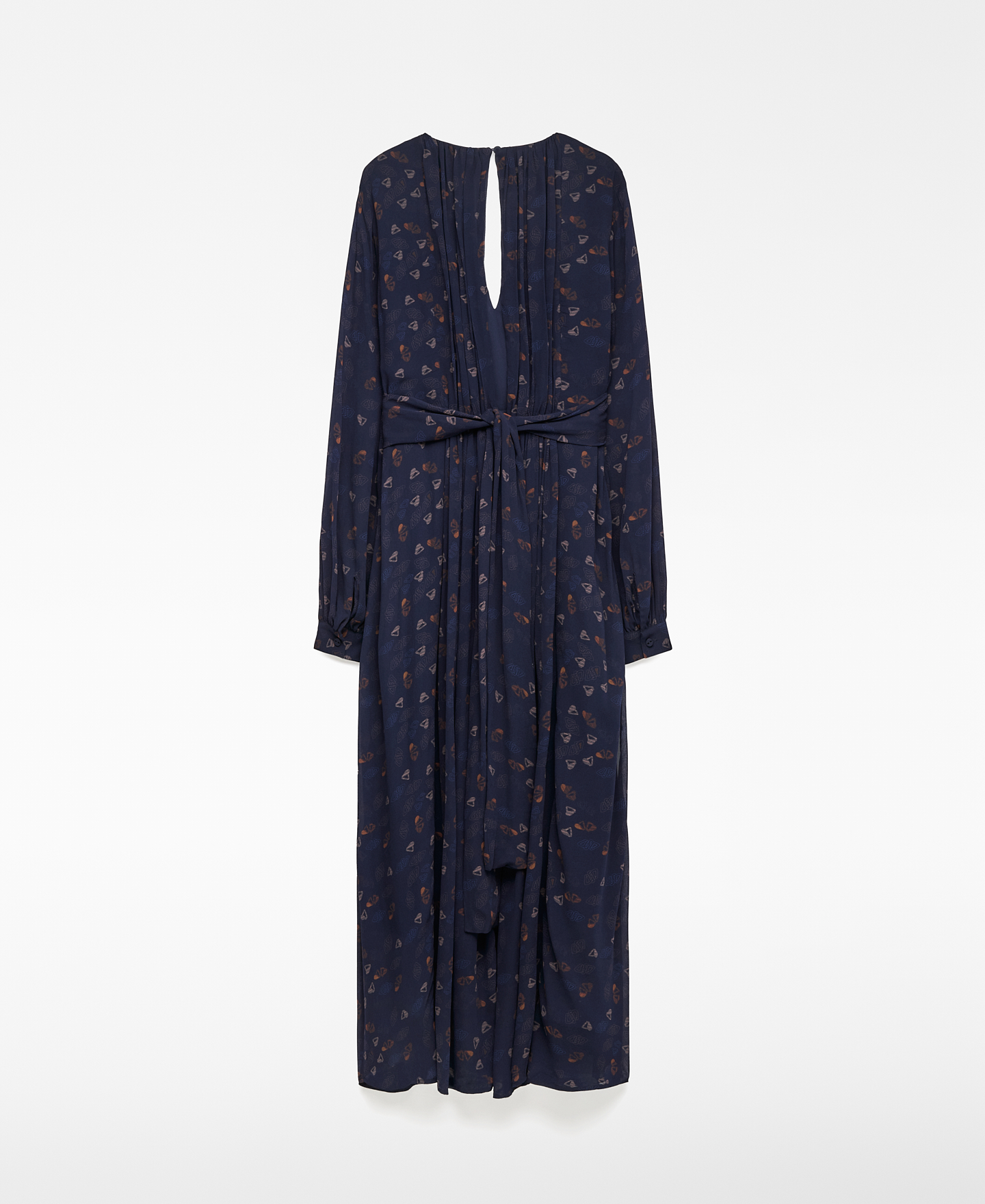 Langes Damenkleid mit Print image number 5