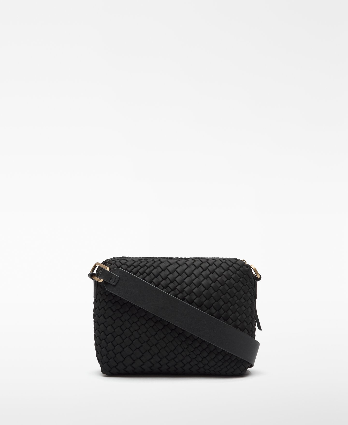 Braided fabric medium crossbody woman image number 1