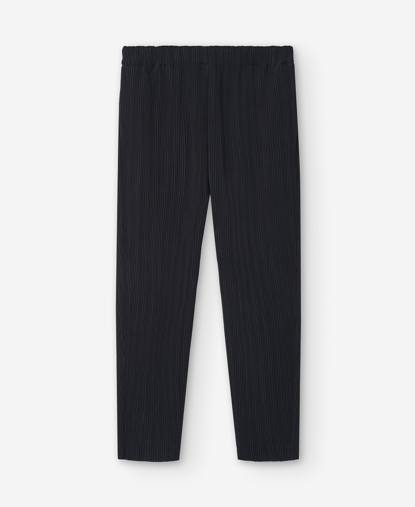 Black crinkle trousers image number 1
