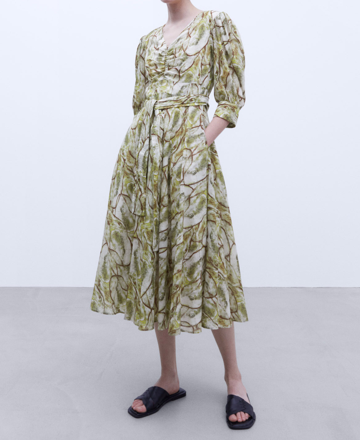 Cotton printed dress image number 1