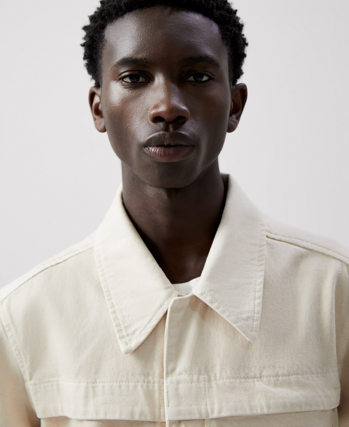 Veste trucker en toile de coton image number 3