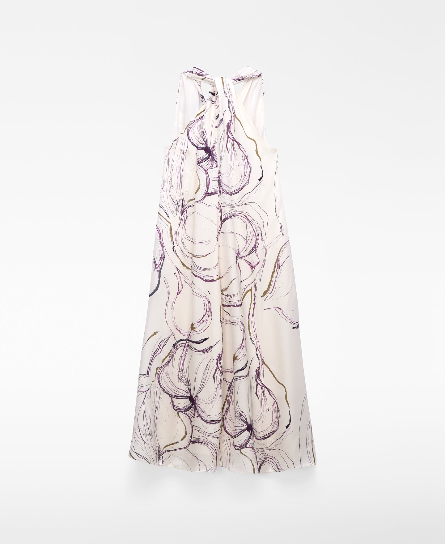 Vestido estampado escote pico image number 5