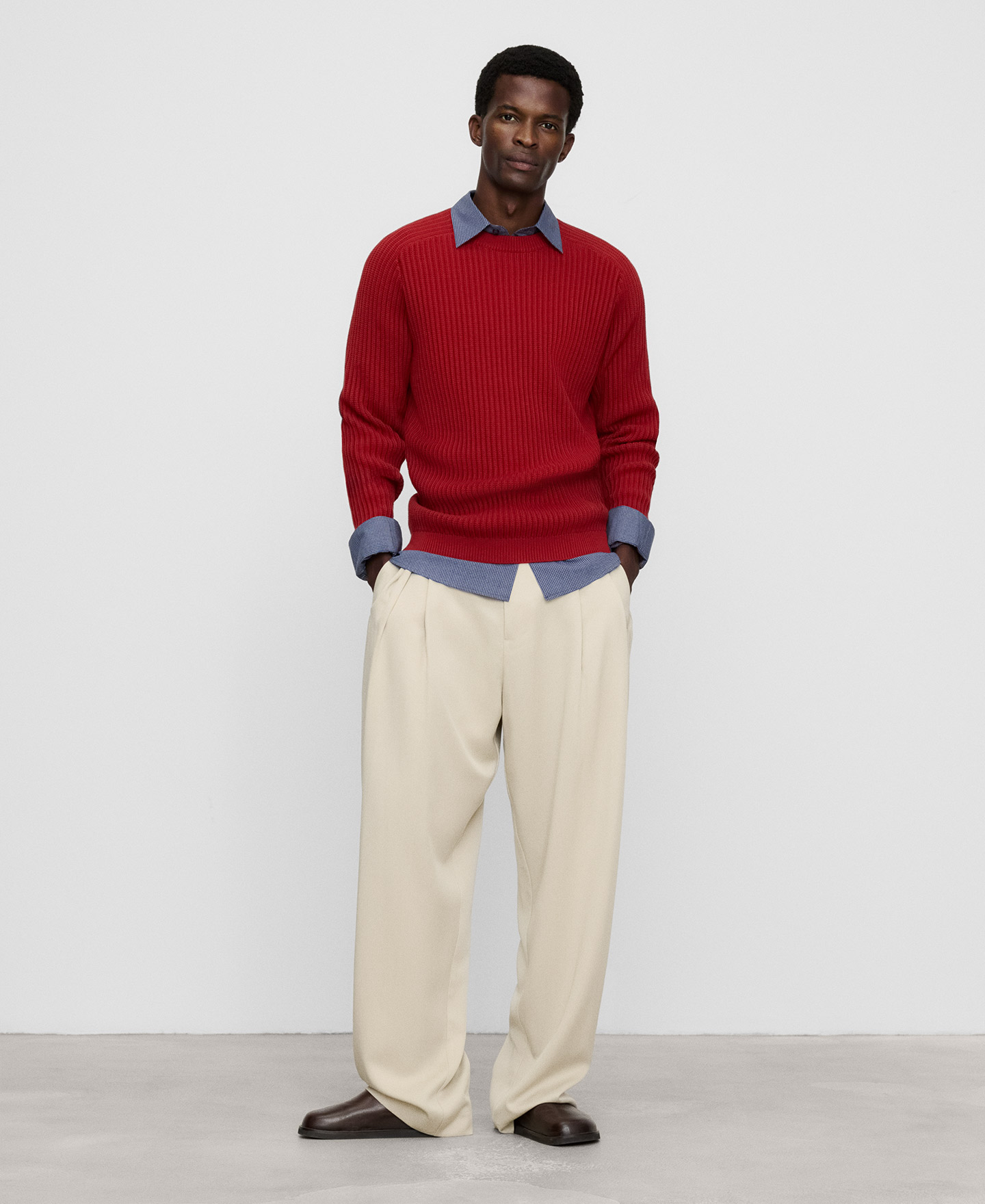 Pantal&oacute;n jogger en lyocell image number 1