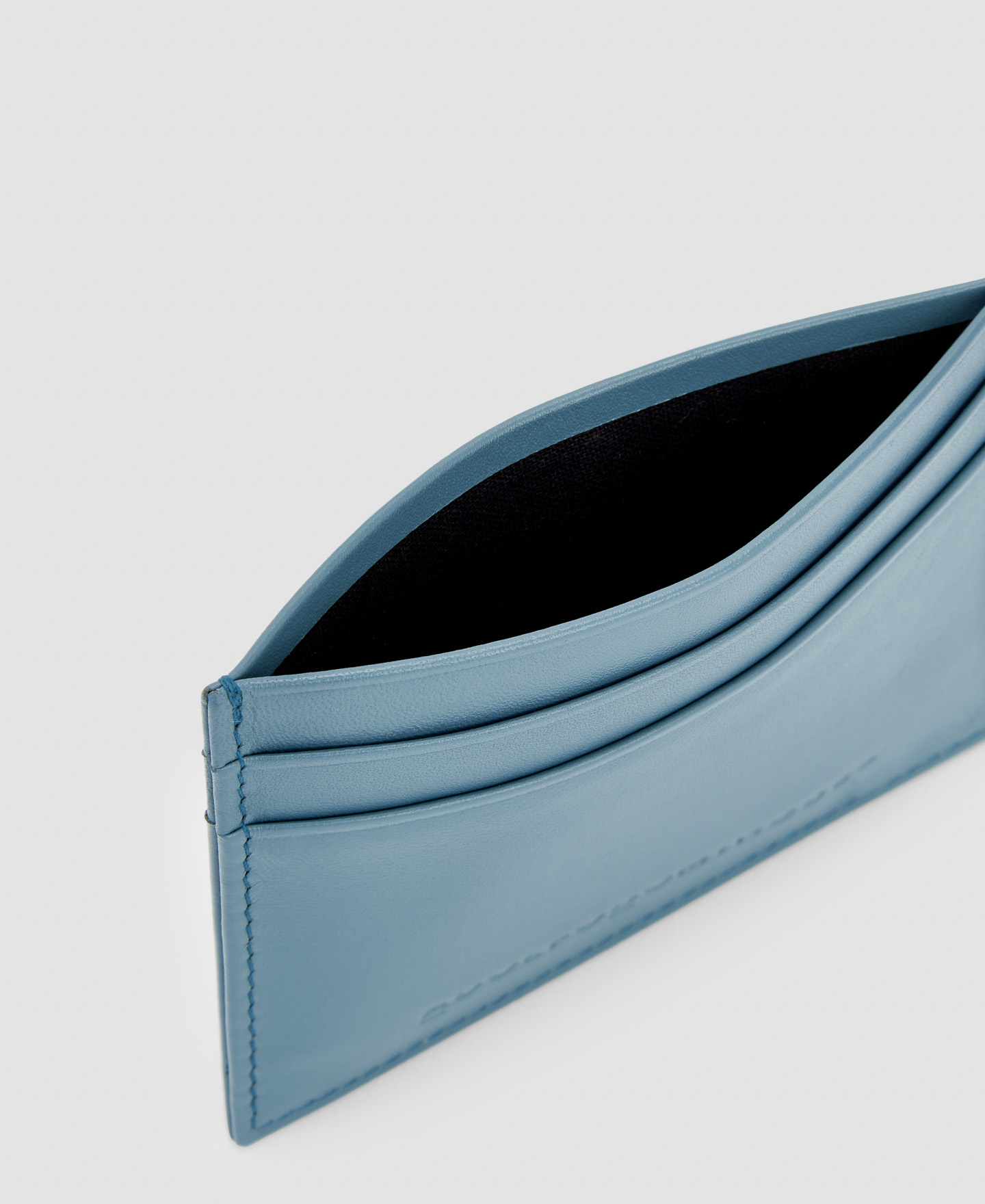 Cowhide leather minimalist card holder image number 1