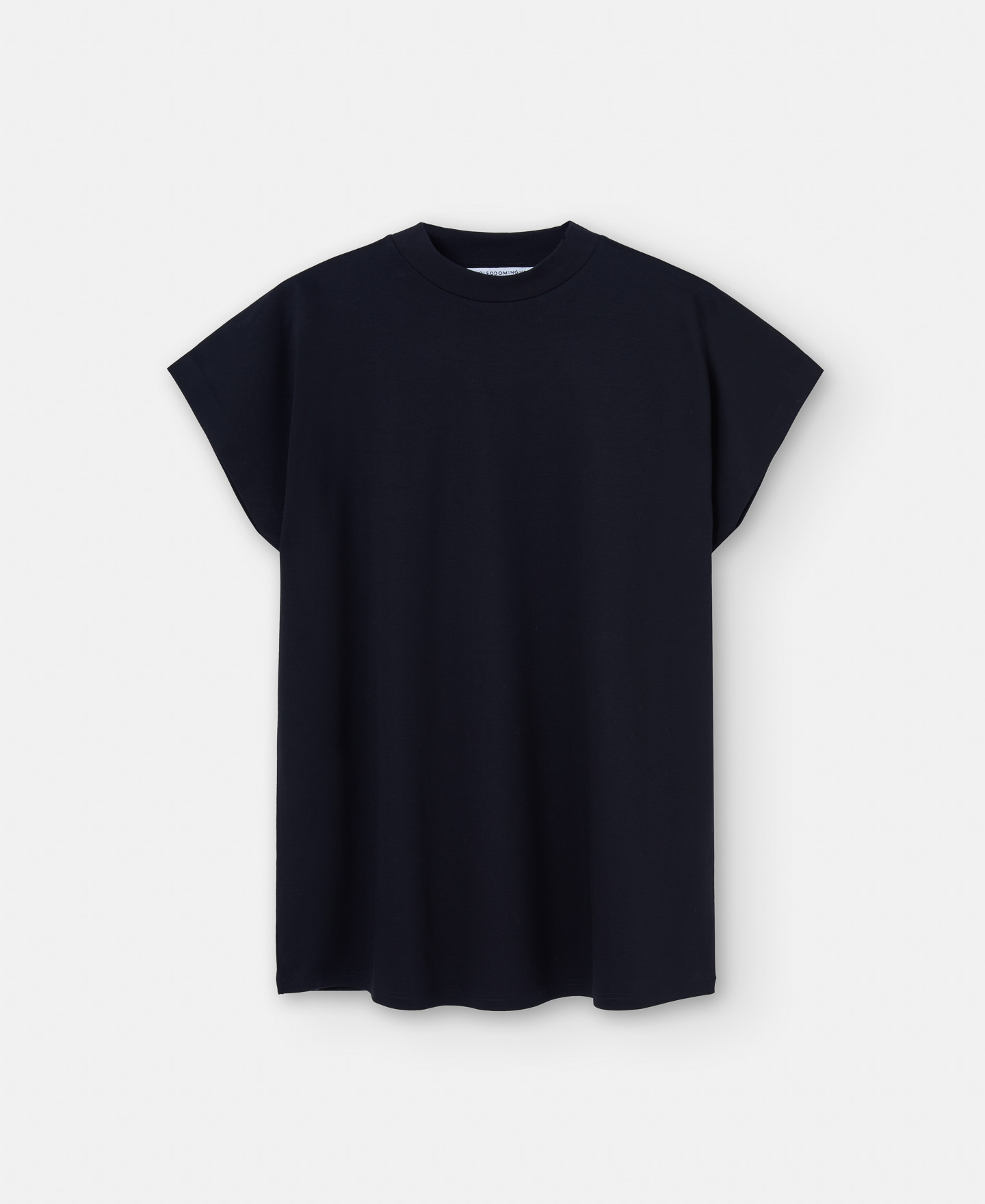 Perkins collar T-shirt in organic cotton image number 4