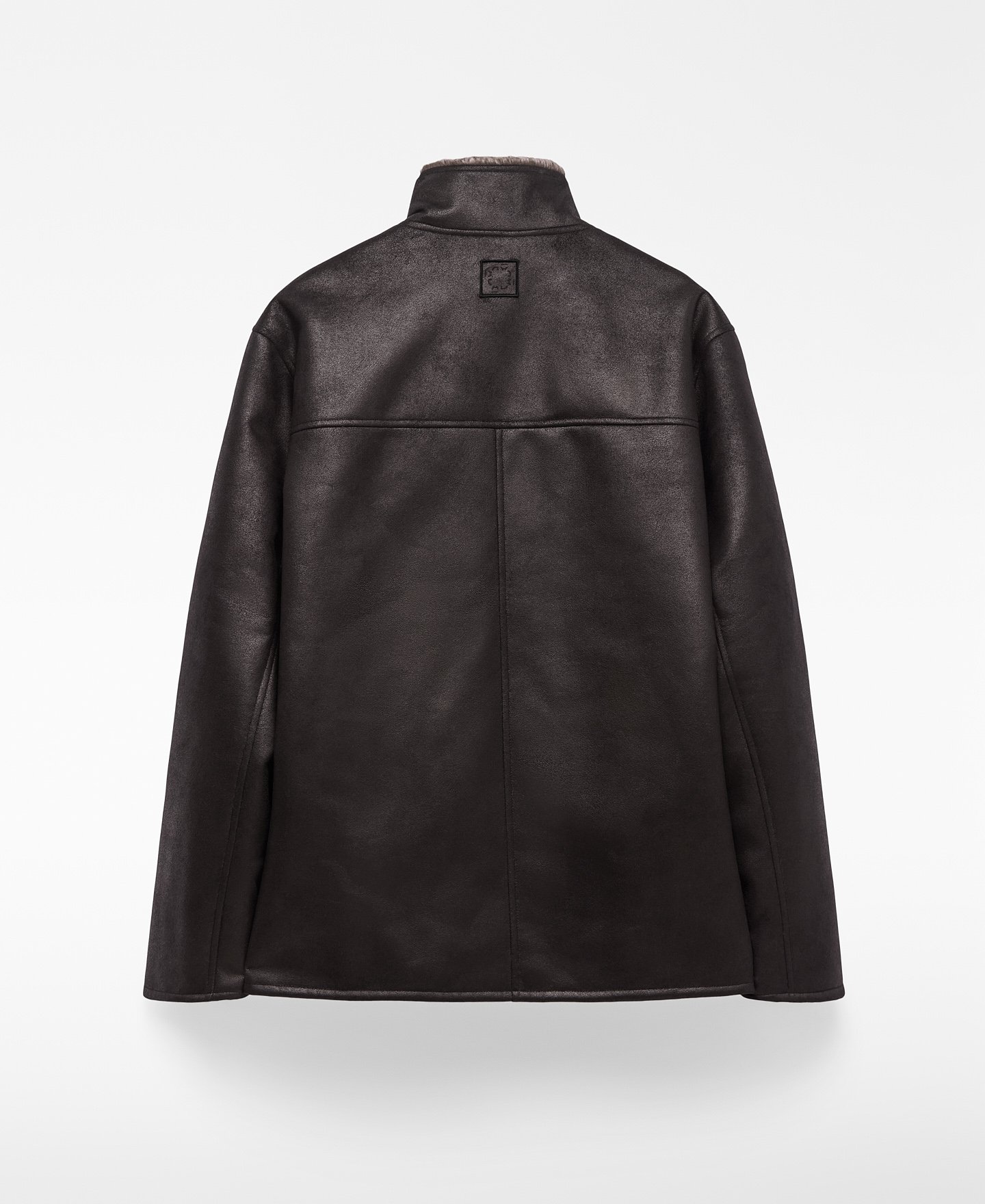 Non-Leather band collar jacket man image number 5