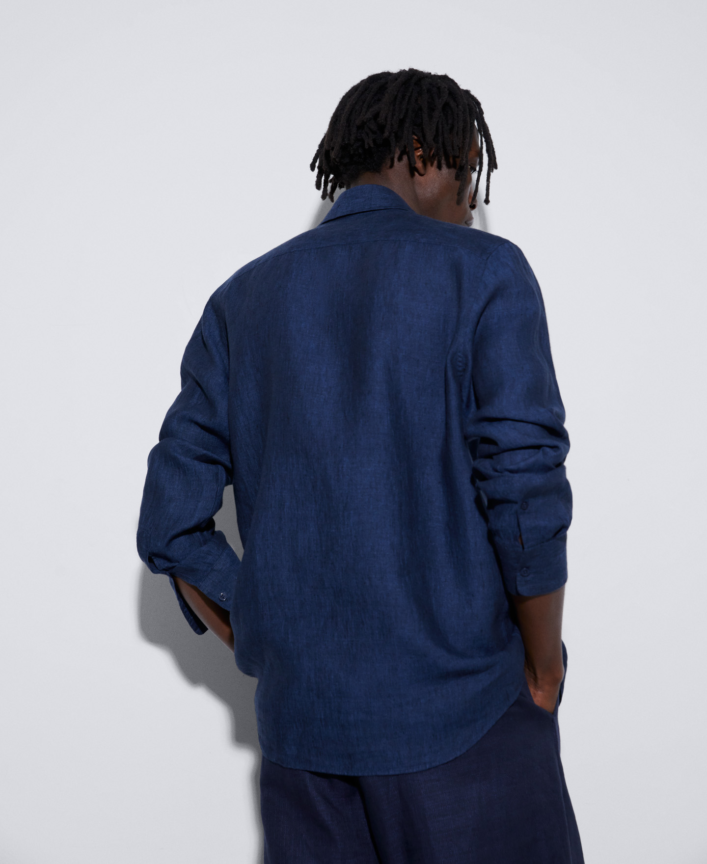 Long sleeve linen shirt image number 2