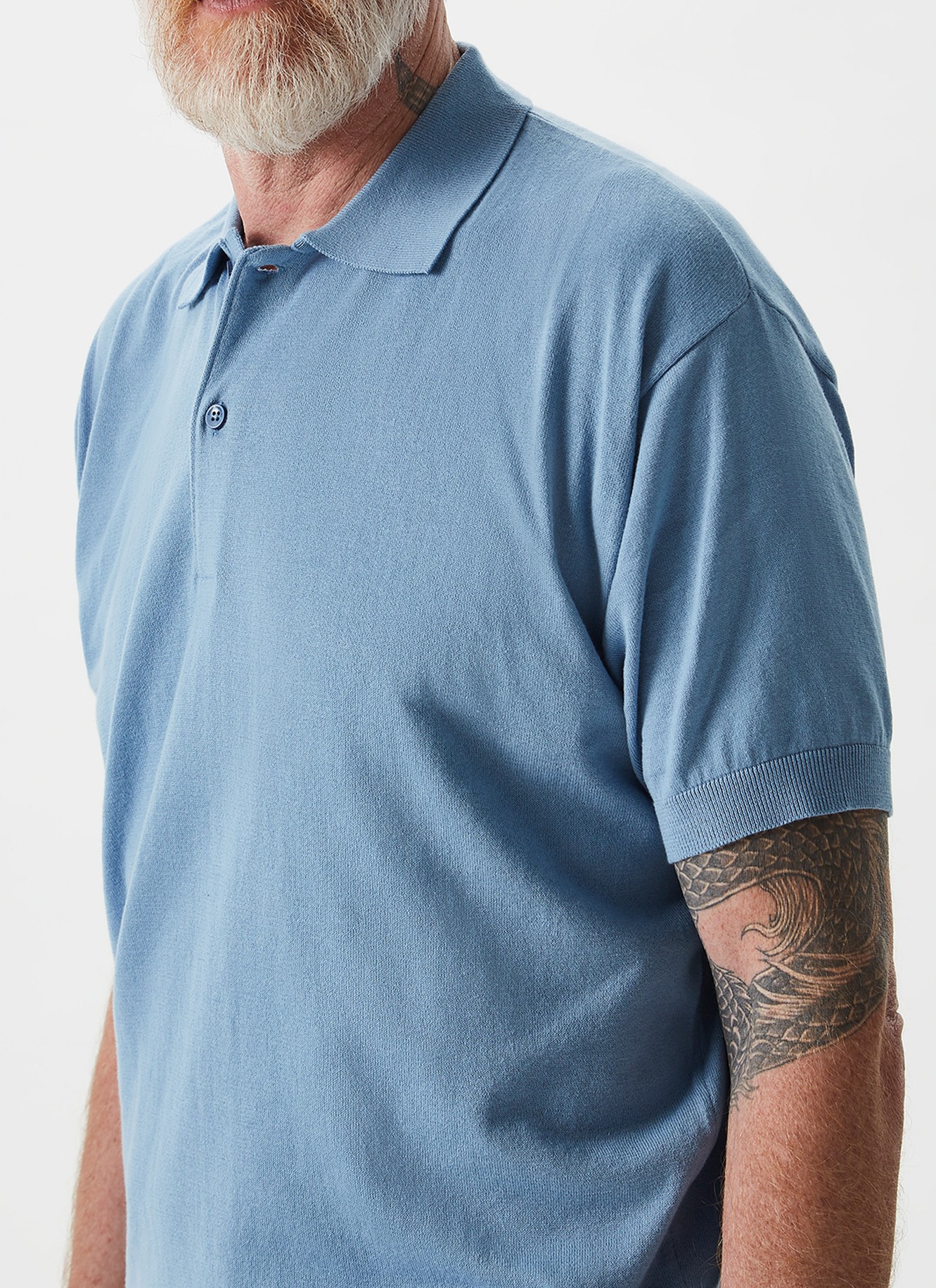 Short sleeved knit polo shirt image number 0