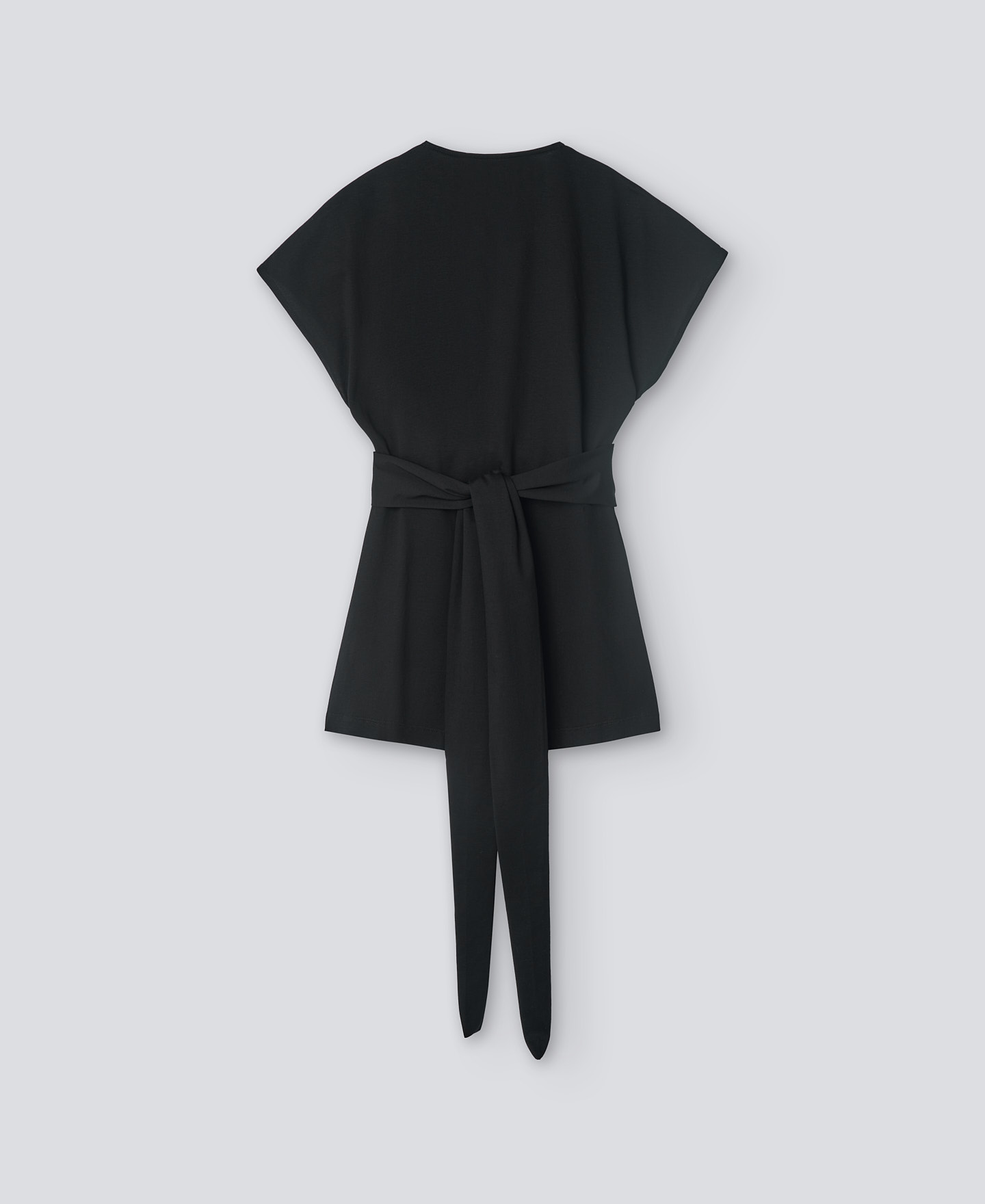 T-shirt with knot at waist woman image number 1