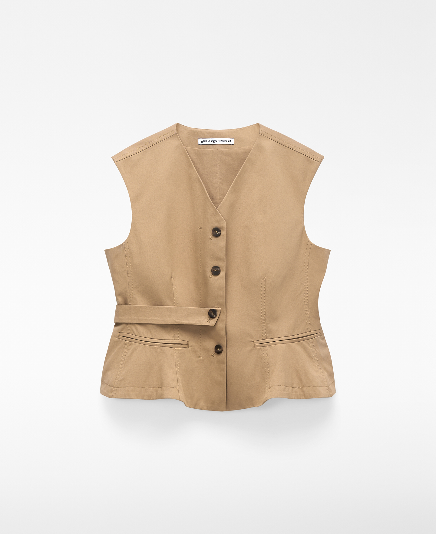 Chaleco sastre trabilla algod&oacute;n org&aacute;nico image number 4