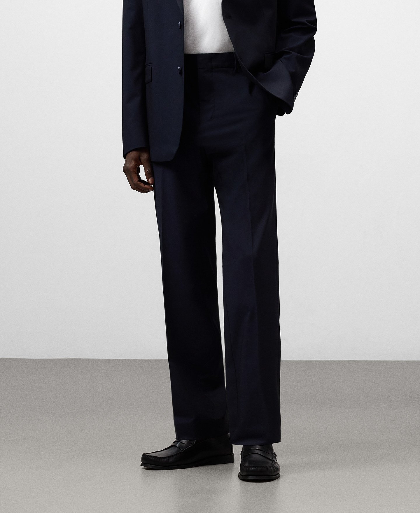 Regular fit tailored trousers man image number 0