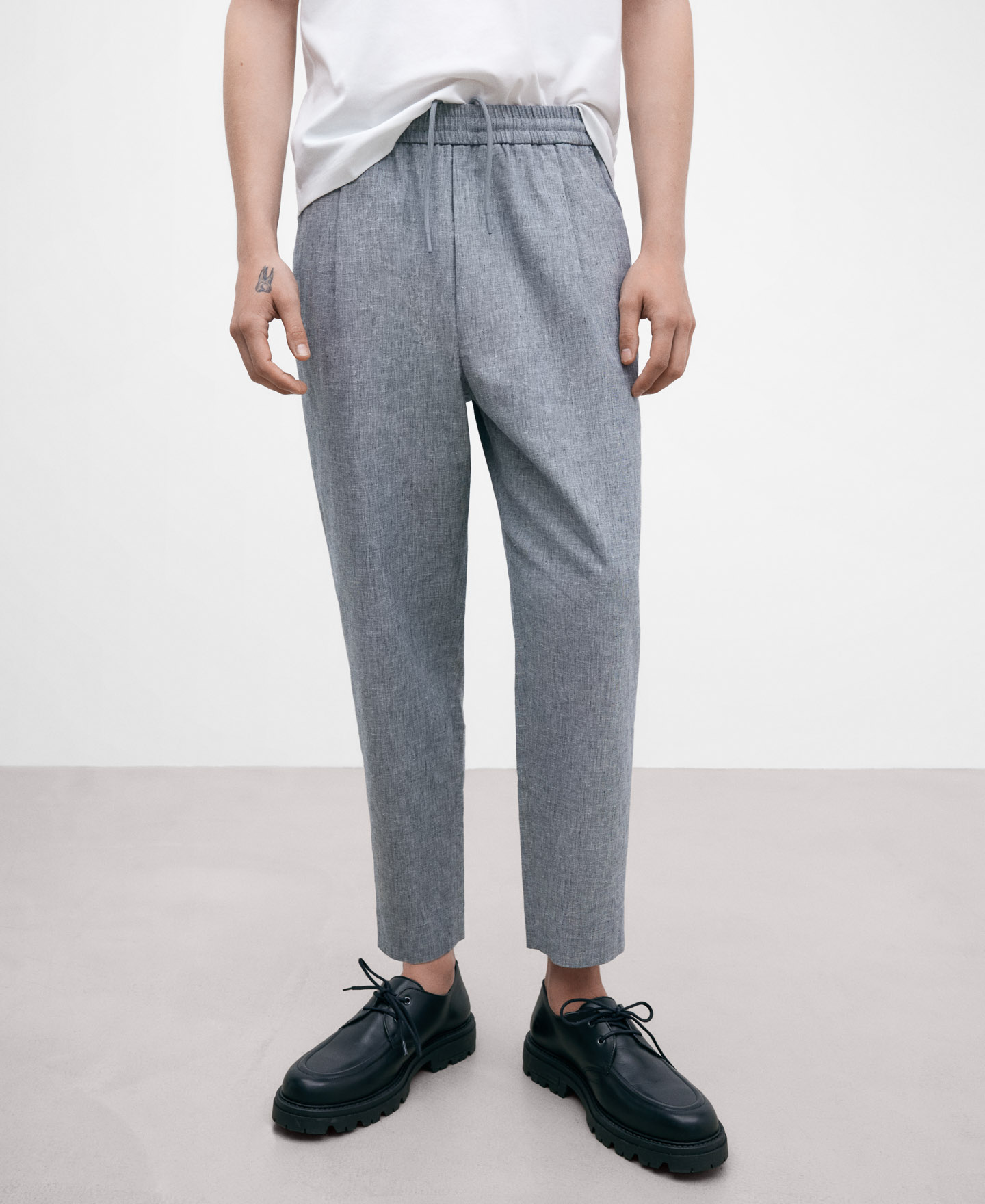 Mixed blue jogger trousers image number 0