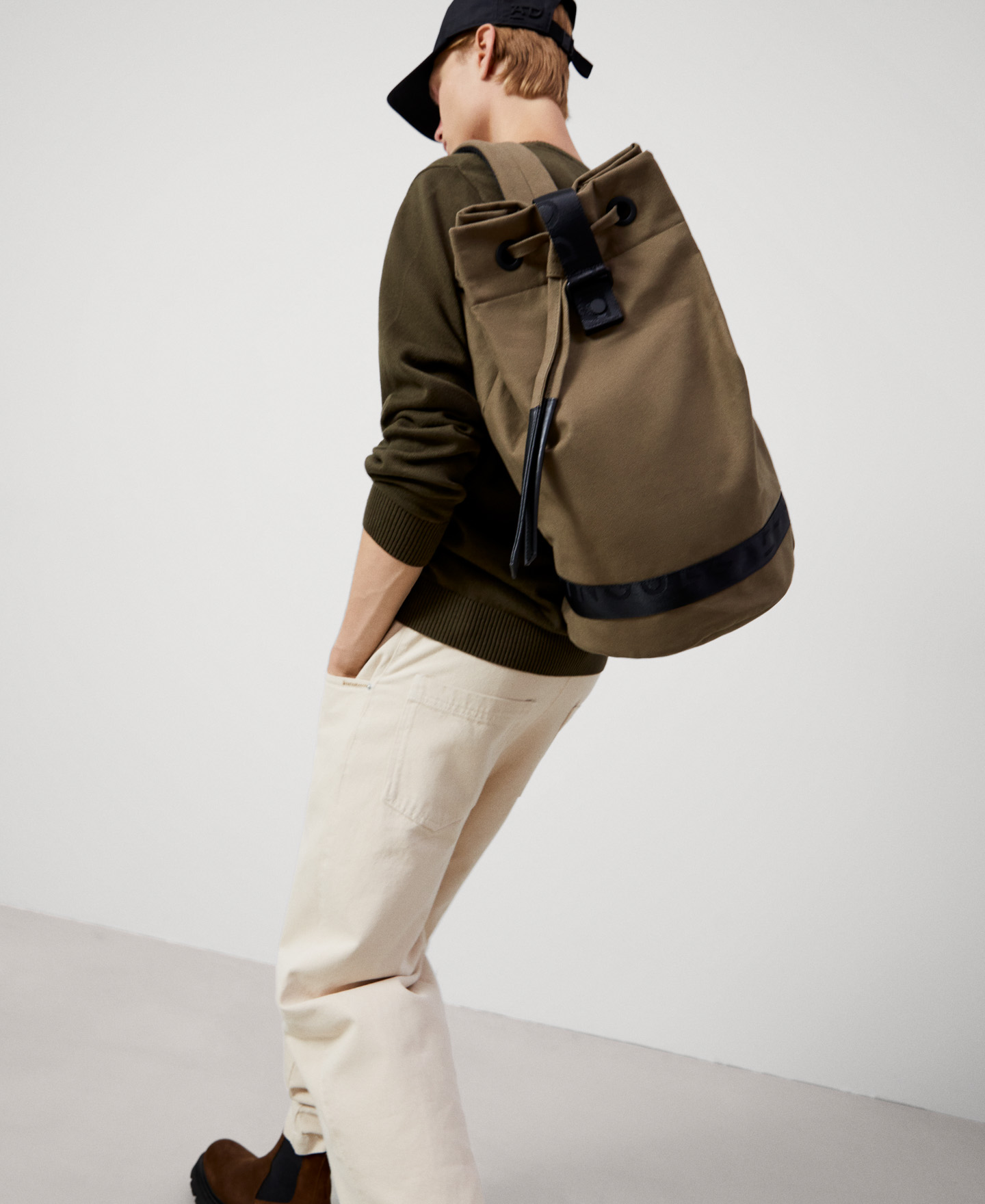Cotton canvas sailor bag image number 4