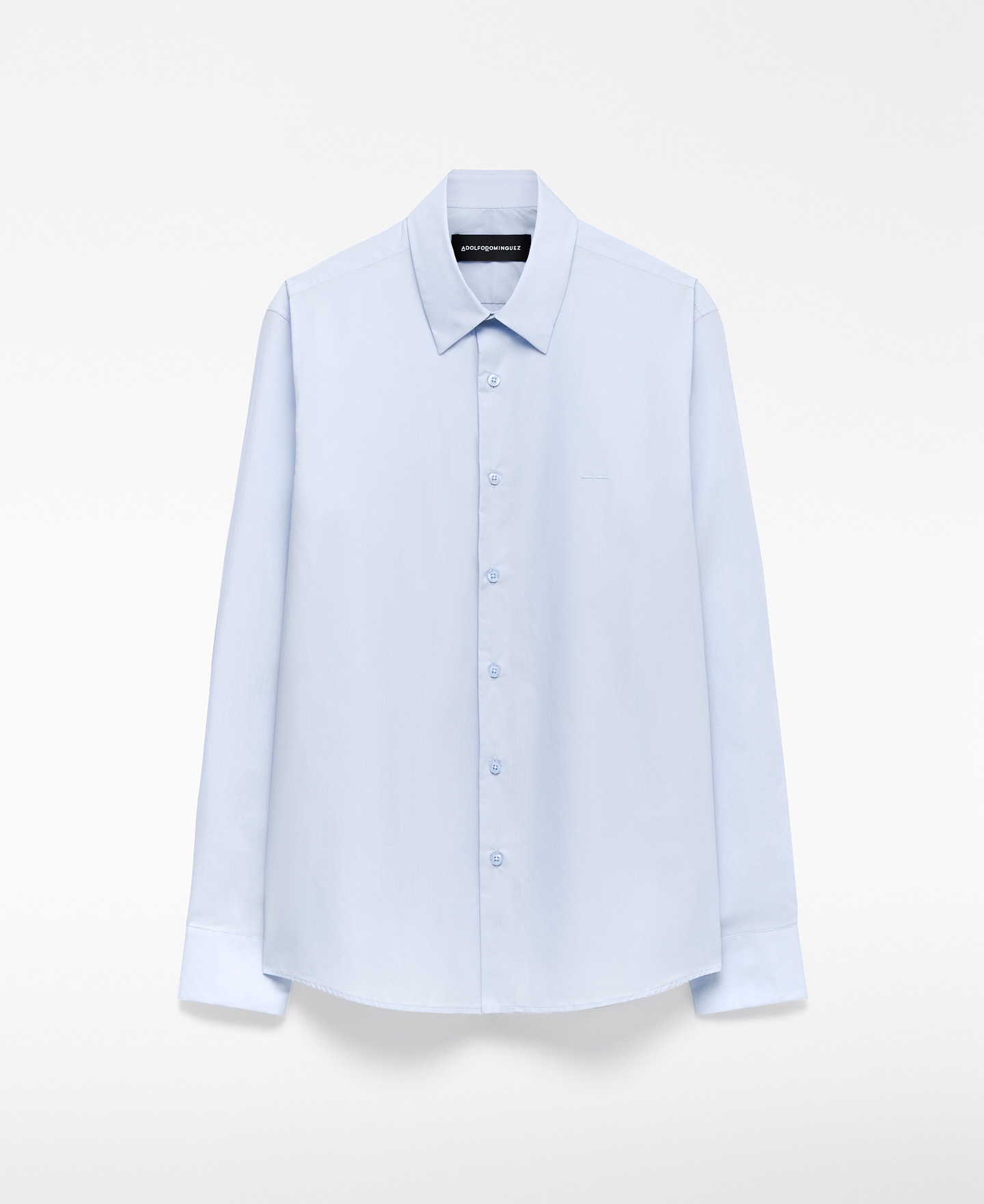 Regular fit spread collar shirt man image number 4