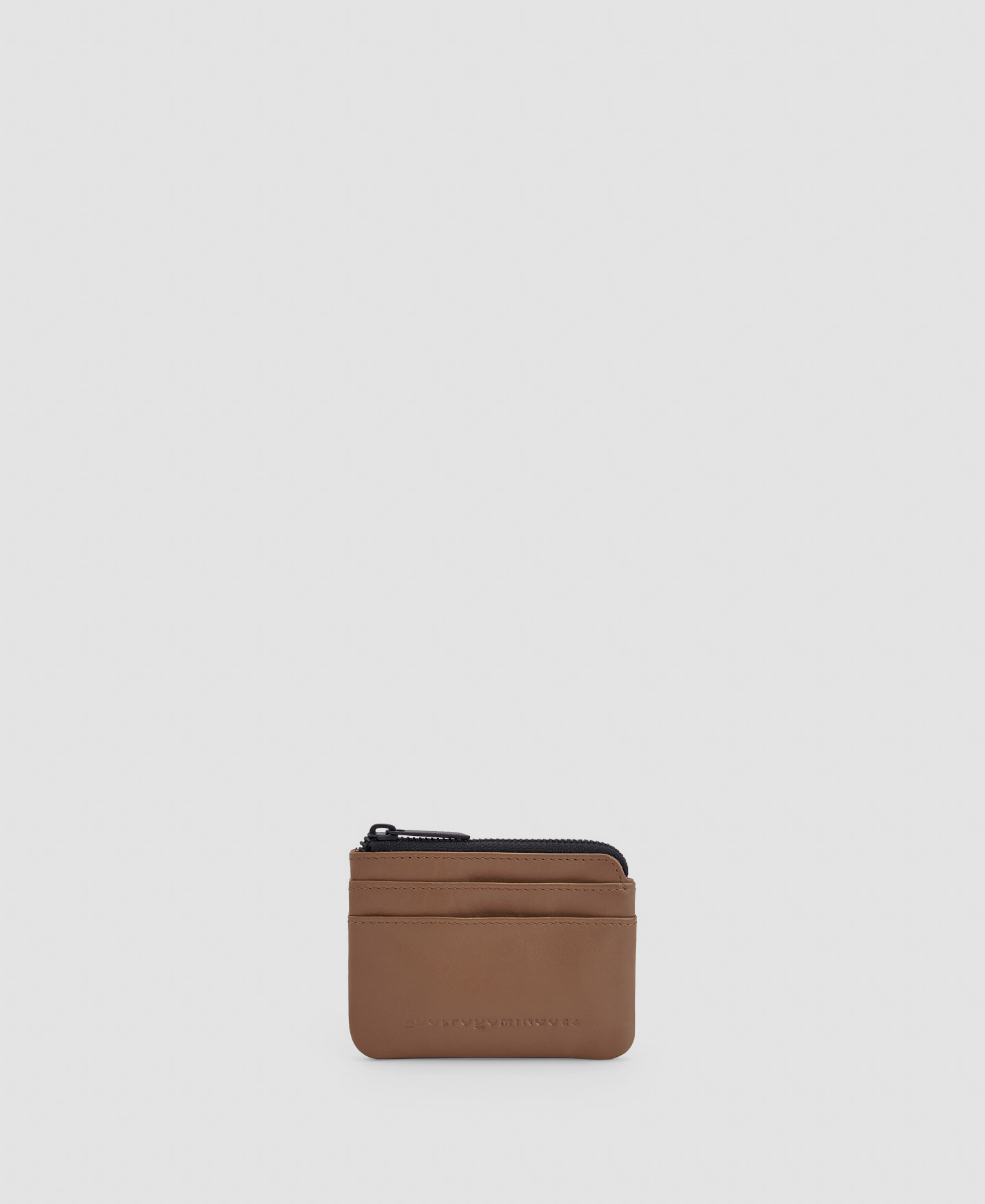 Leather zipped wallet image number 0