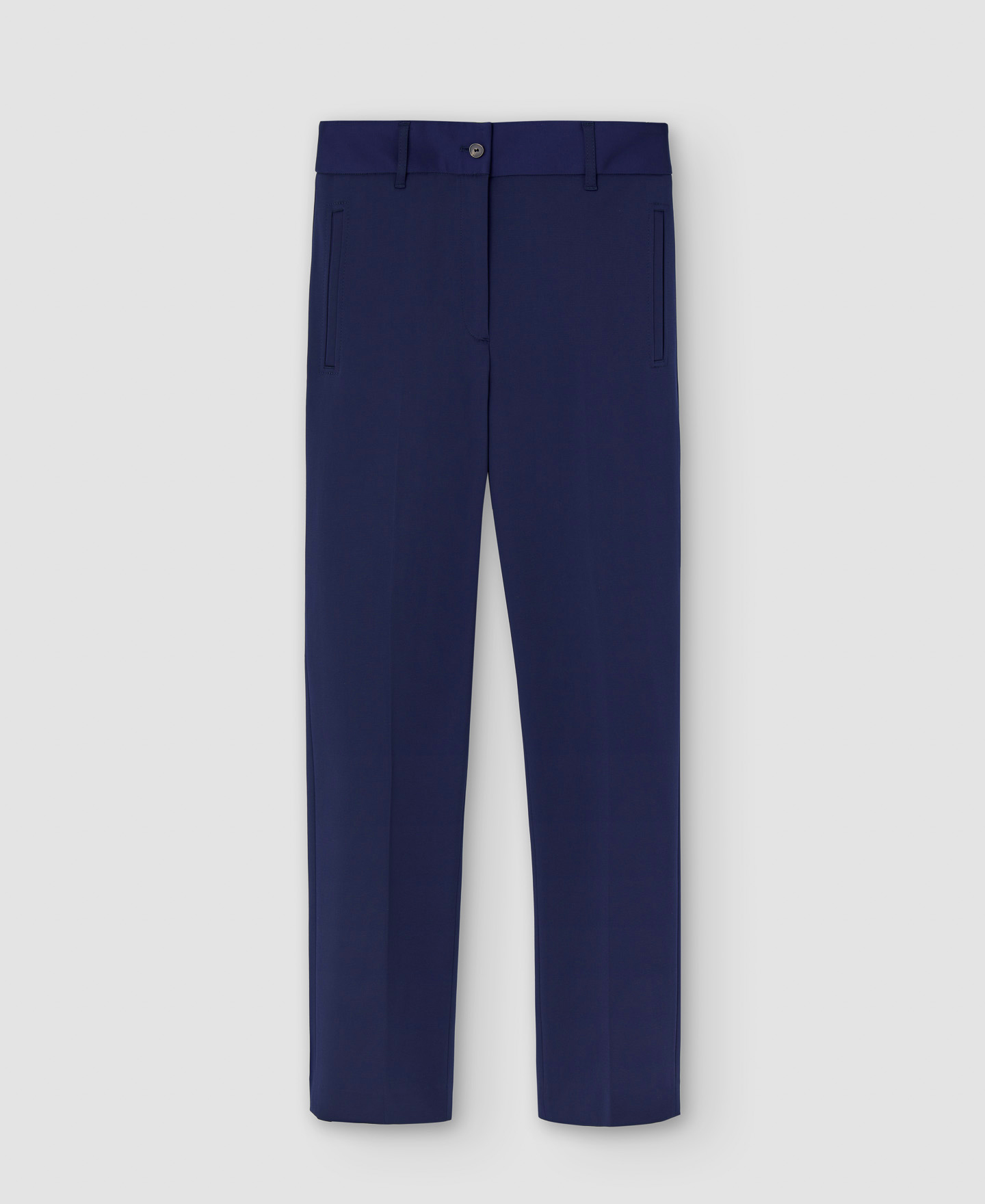 Pantalón de pinzas en algodón orgánico image number 4