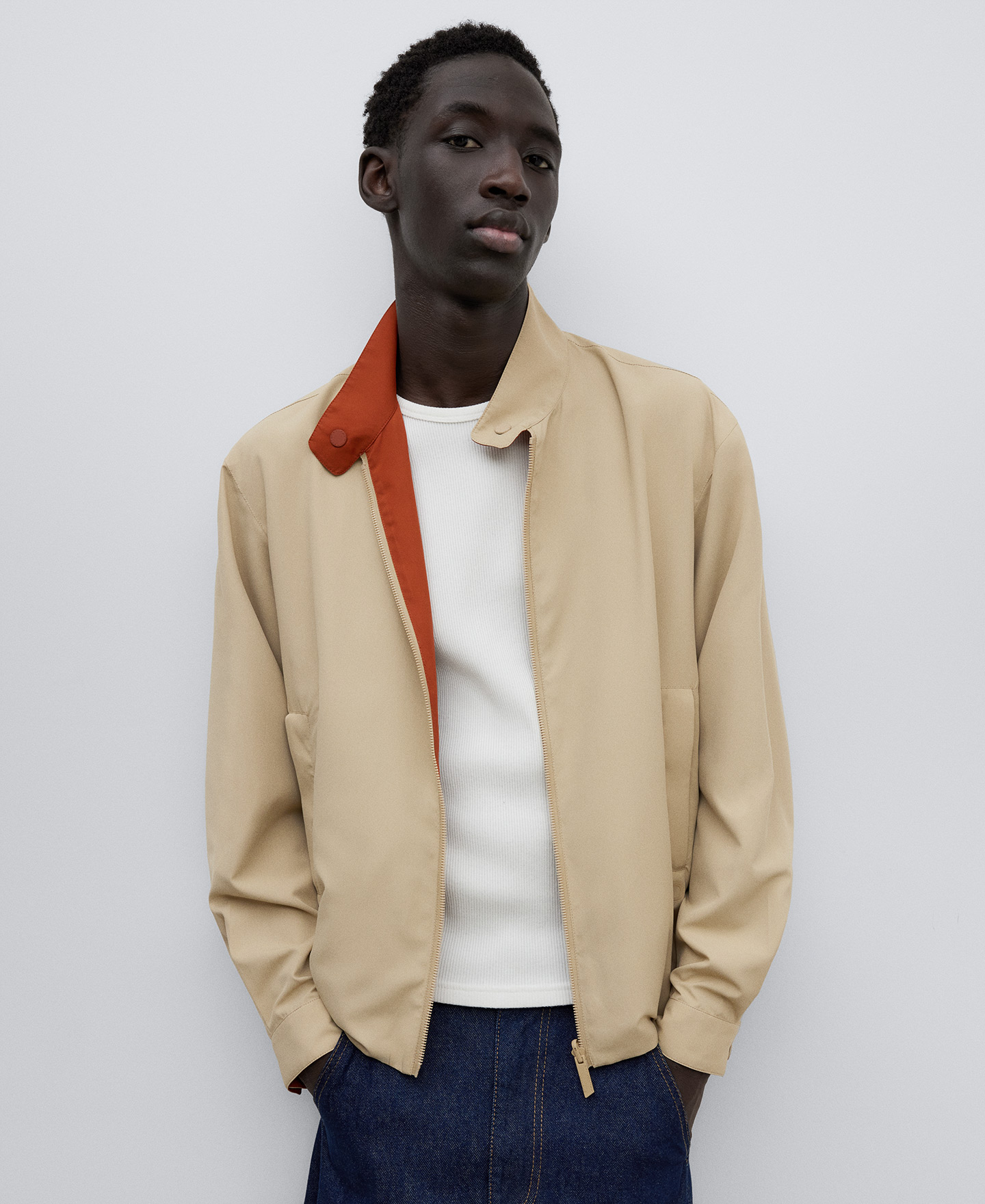 Reversible Harrington jacket man image number 0
